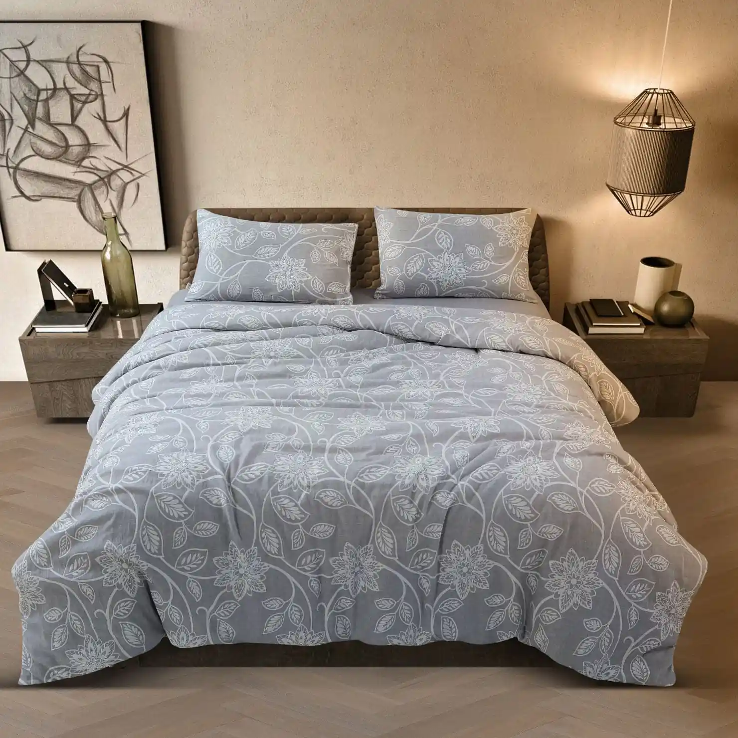 100 % Washed Cotton Breathable Bedding Set| 100 % Cotton Bedding Set - Image 11