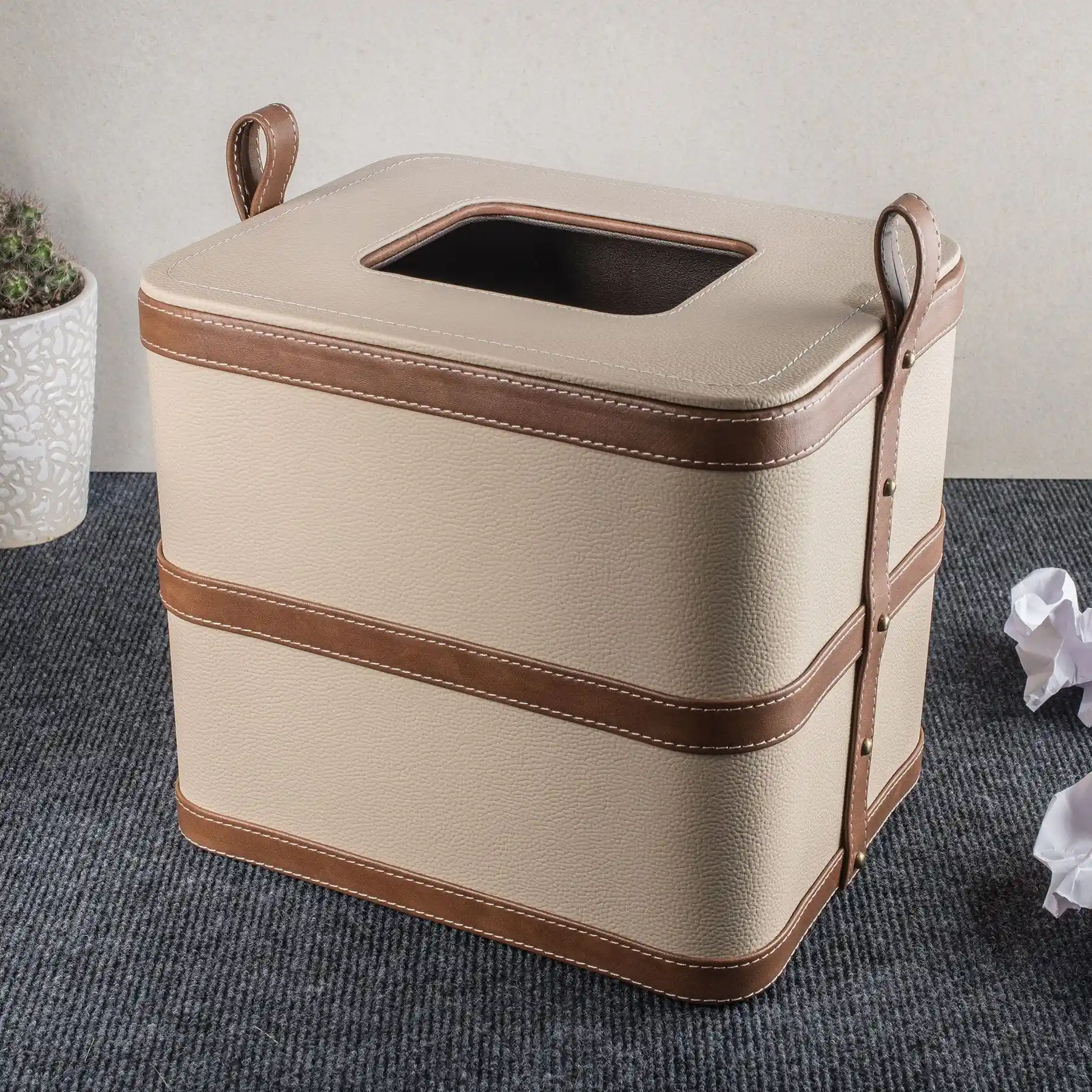 Leather Dustbin - Image 3