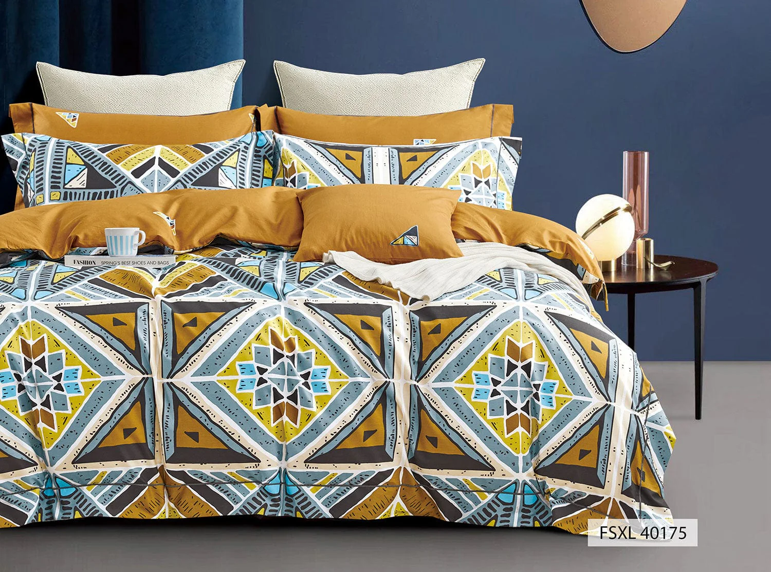 350 Tc Cotton Prints Bedding Collection | Super King Size Bedsheets - Image 7