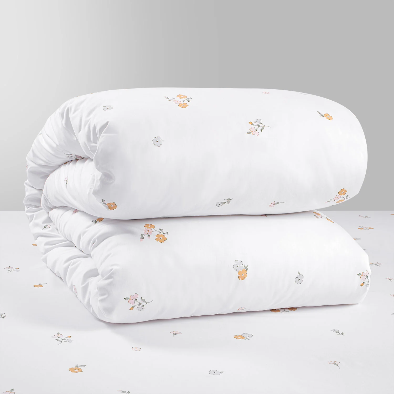 400 Tc 100% Cotton White Prints Bedding Collection - Image 3