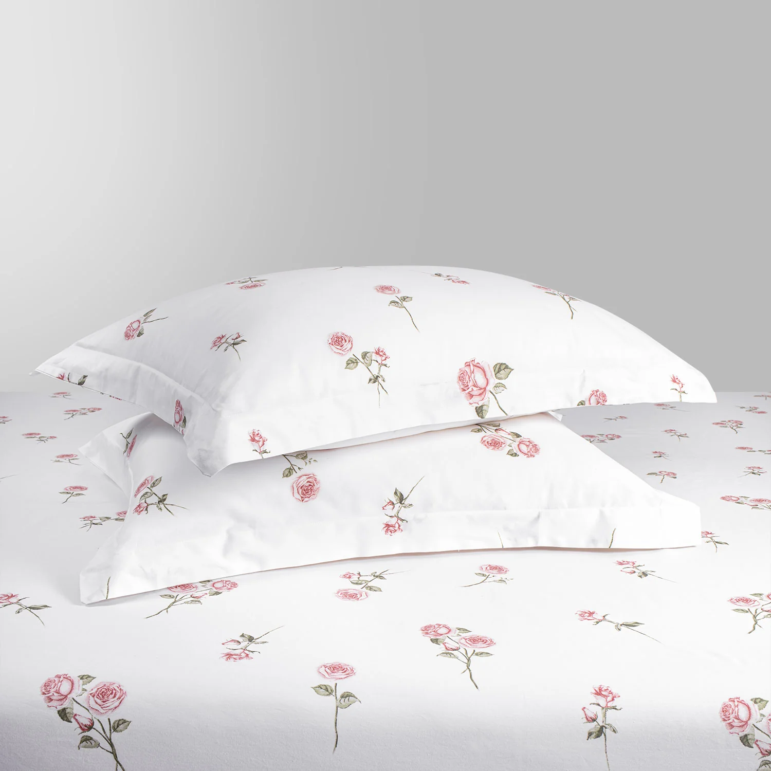 400 Tc 100% Cotton White Prints Bedding Collection - Image 4