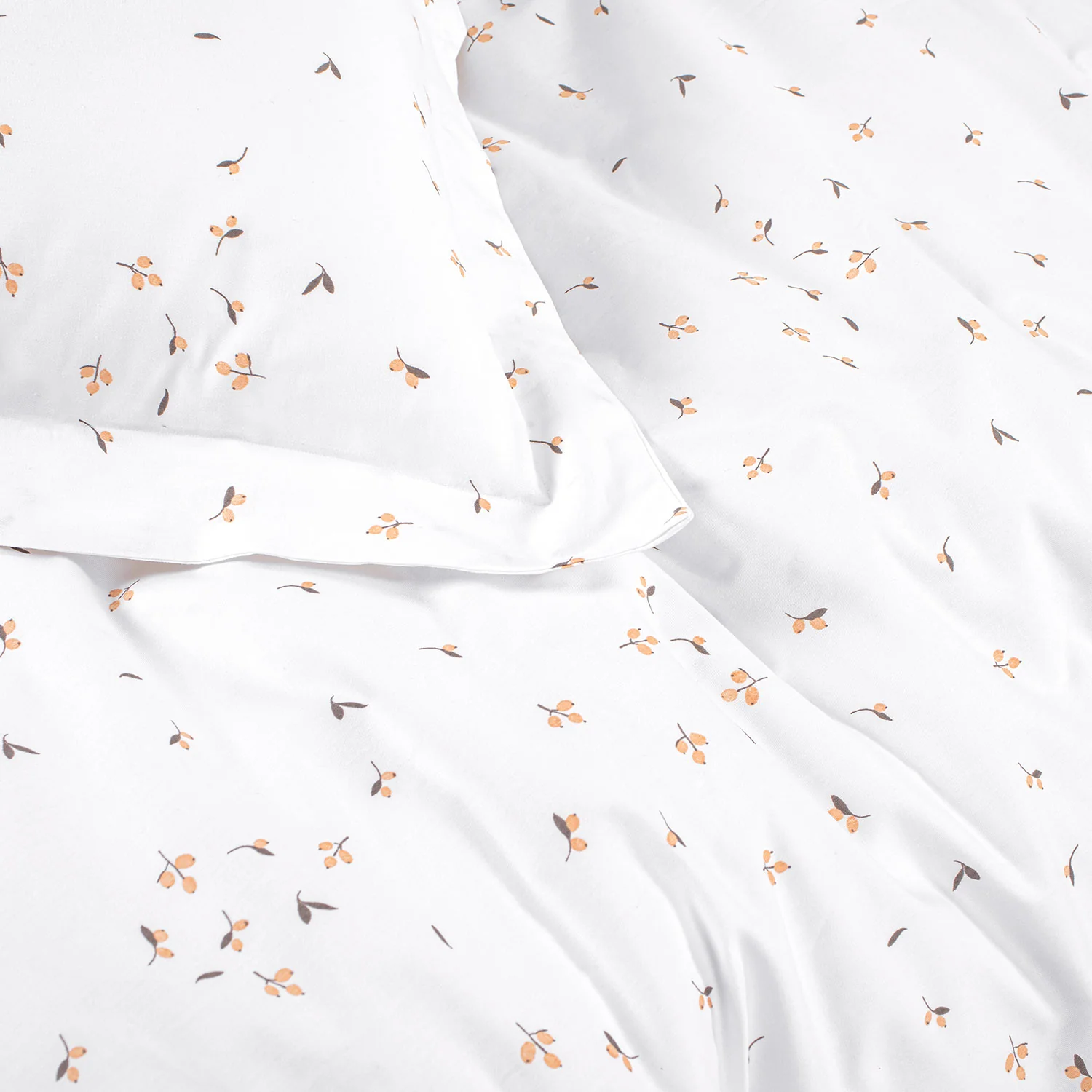 400 Tc 100% Cotton White Prints Bedding Collection - Image 6