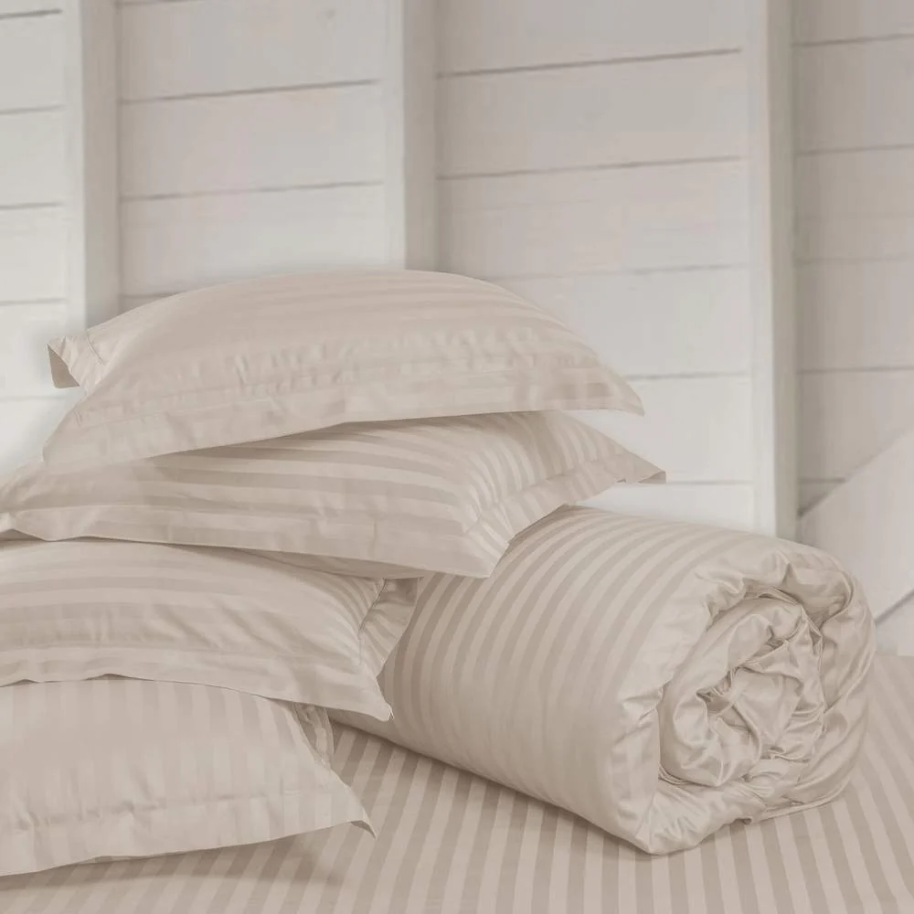 750 Tc Italian Jcq Stripe 100% Cotton |  Cotton Bedding Sets - Image 5