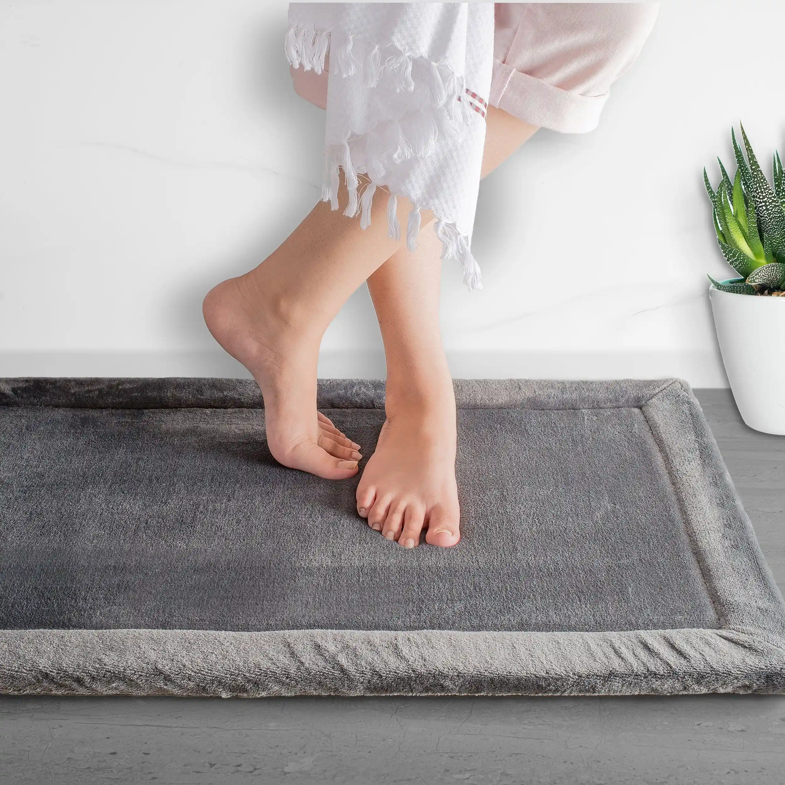 Anti Skid Memory Foam Bath Carpets | Cotton Bathmat - Image 25