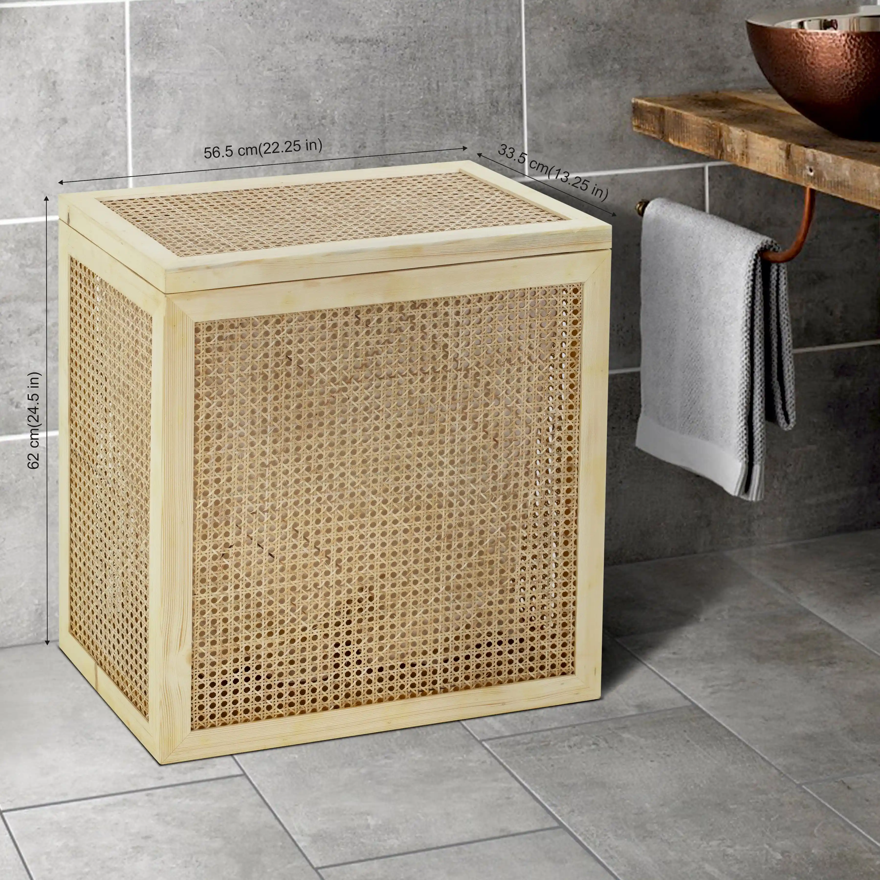 Bamboo Wicker  Laundry Baskets - Image 11