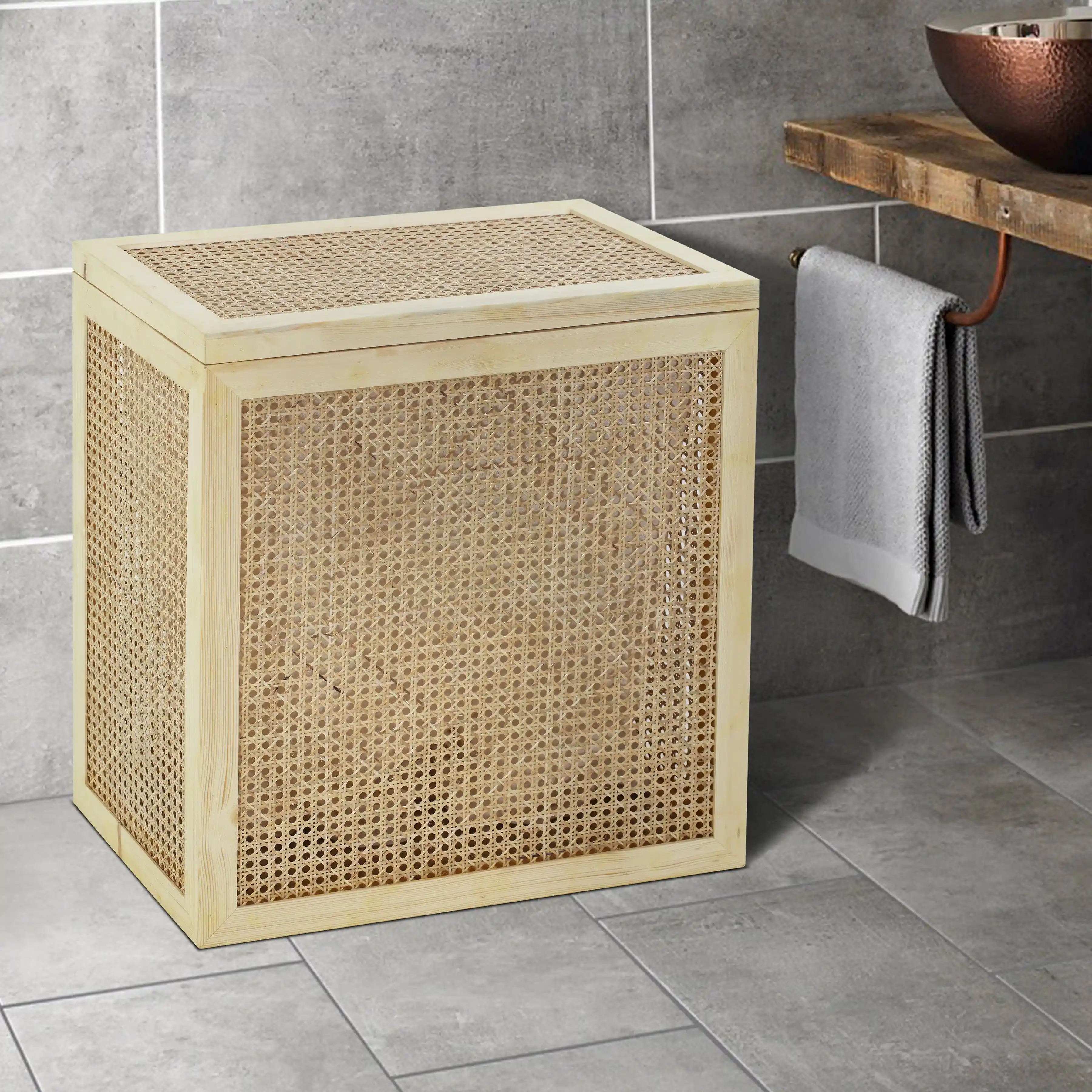 Bamboo Wicker  Laundry Baskets - Image 9