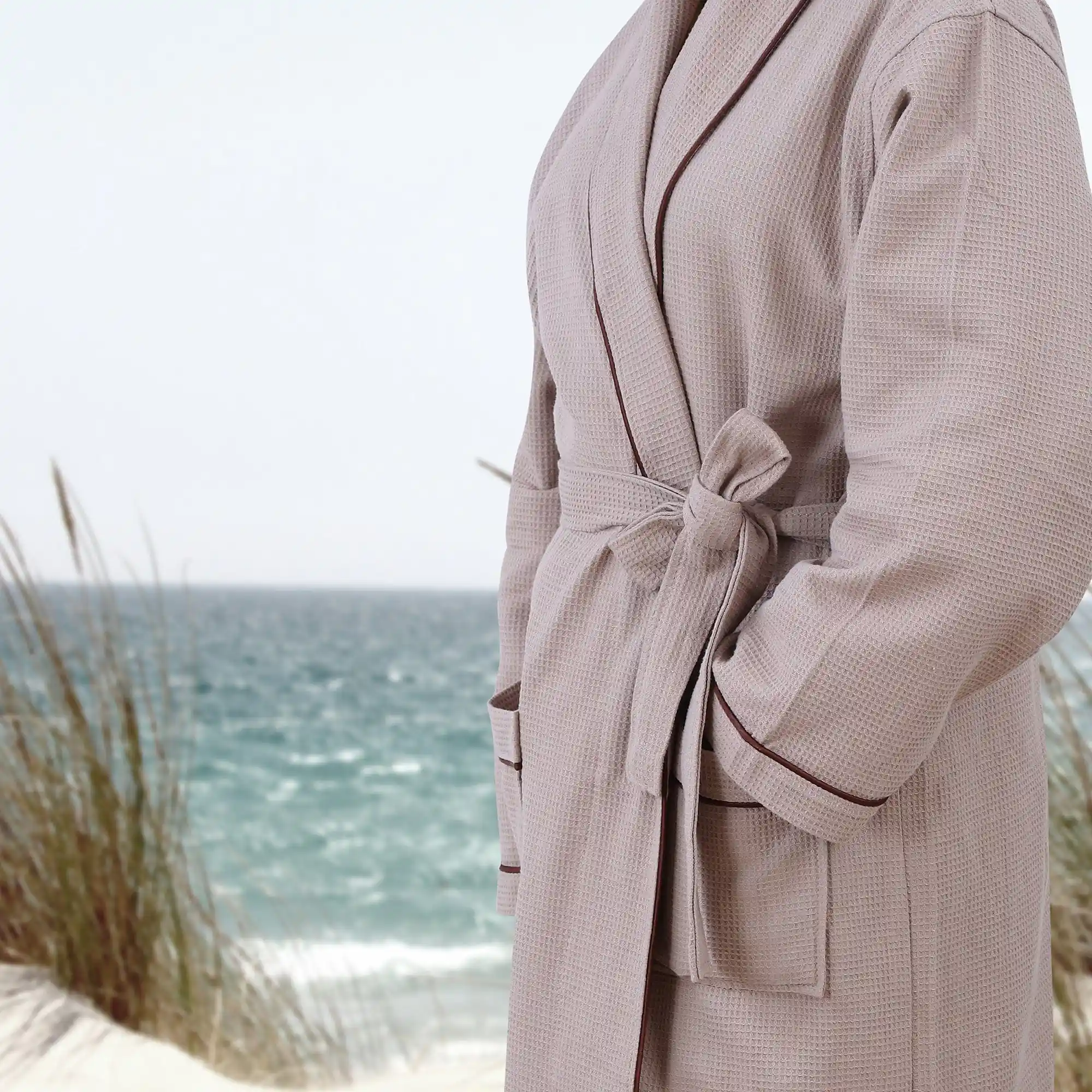 Cotton Waffle Bathrobe - Image 12