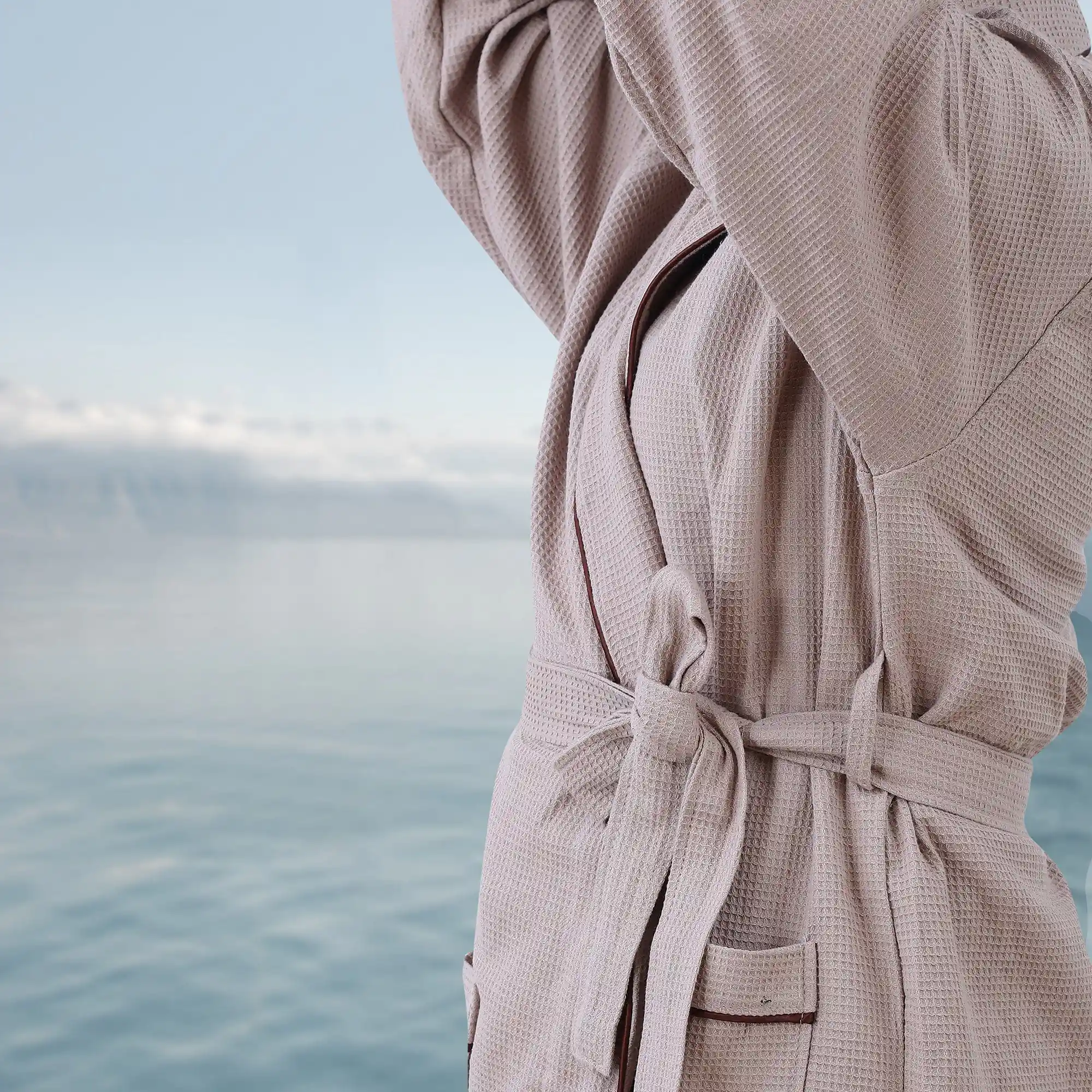 Cotton Waffle Bathrobe - Image 13