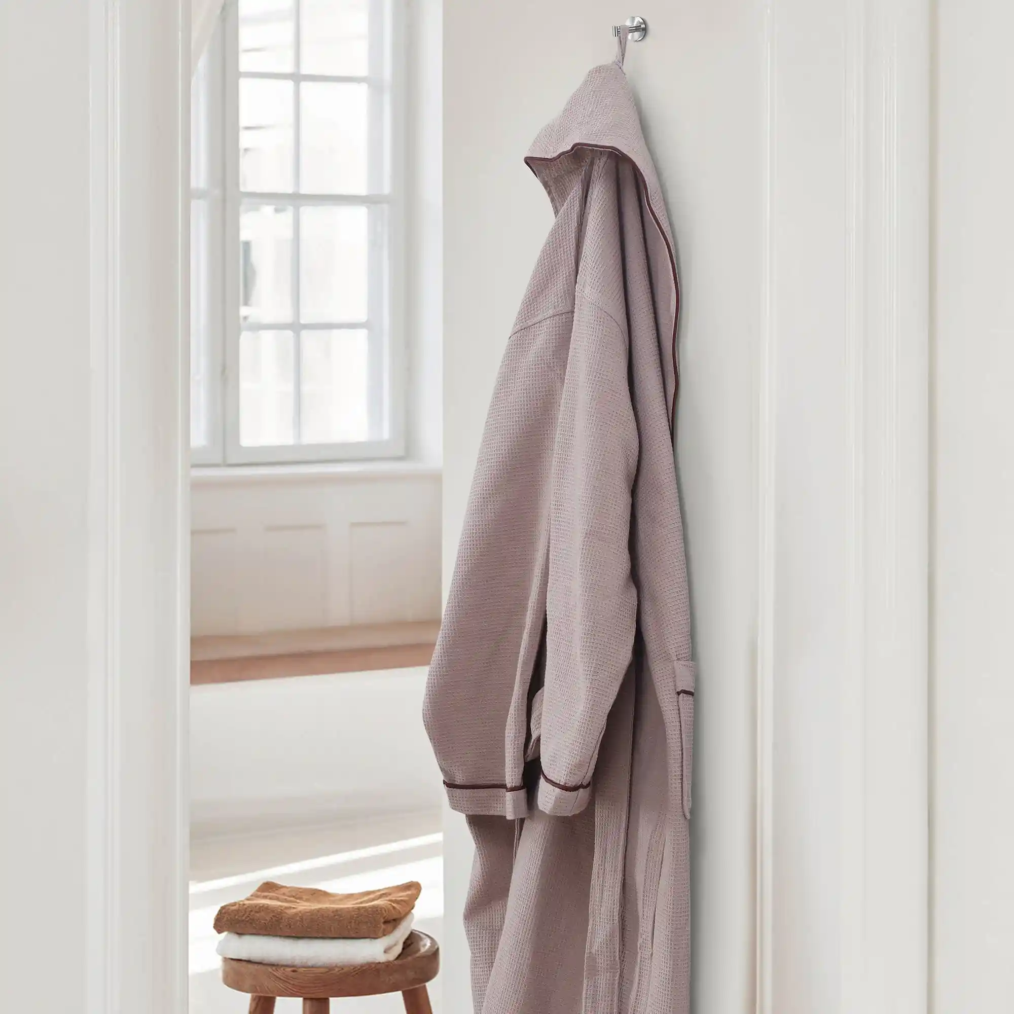 Cotton Waffle Bathrobe - Image 15