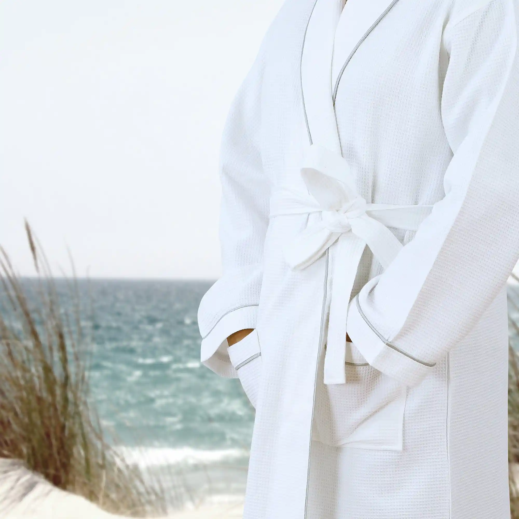 Cotton Waffle Bathrobe - Image 25