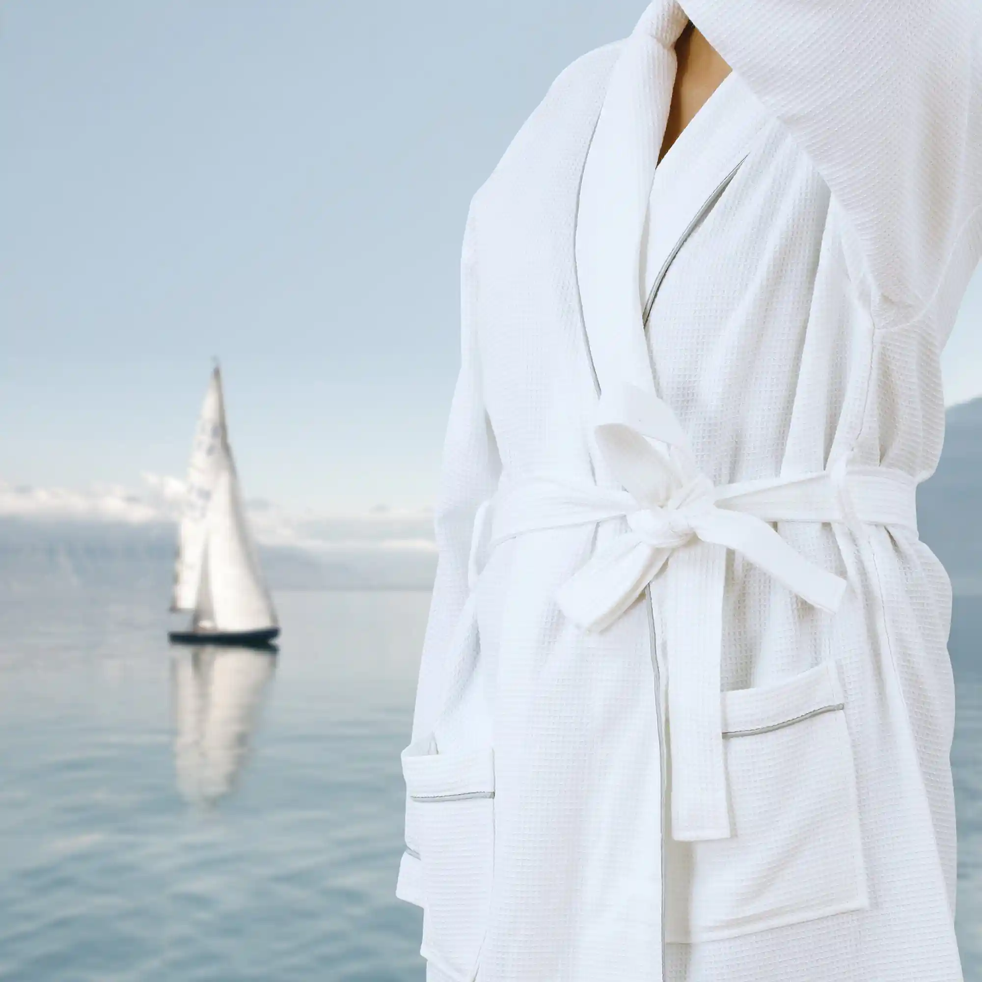 Cotton Waffle Bathrobe - Image 27