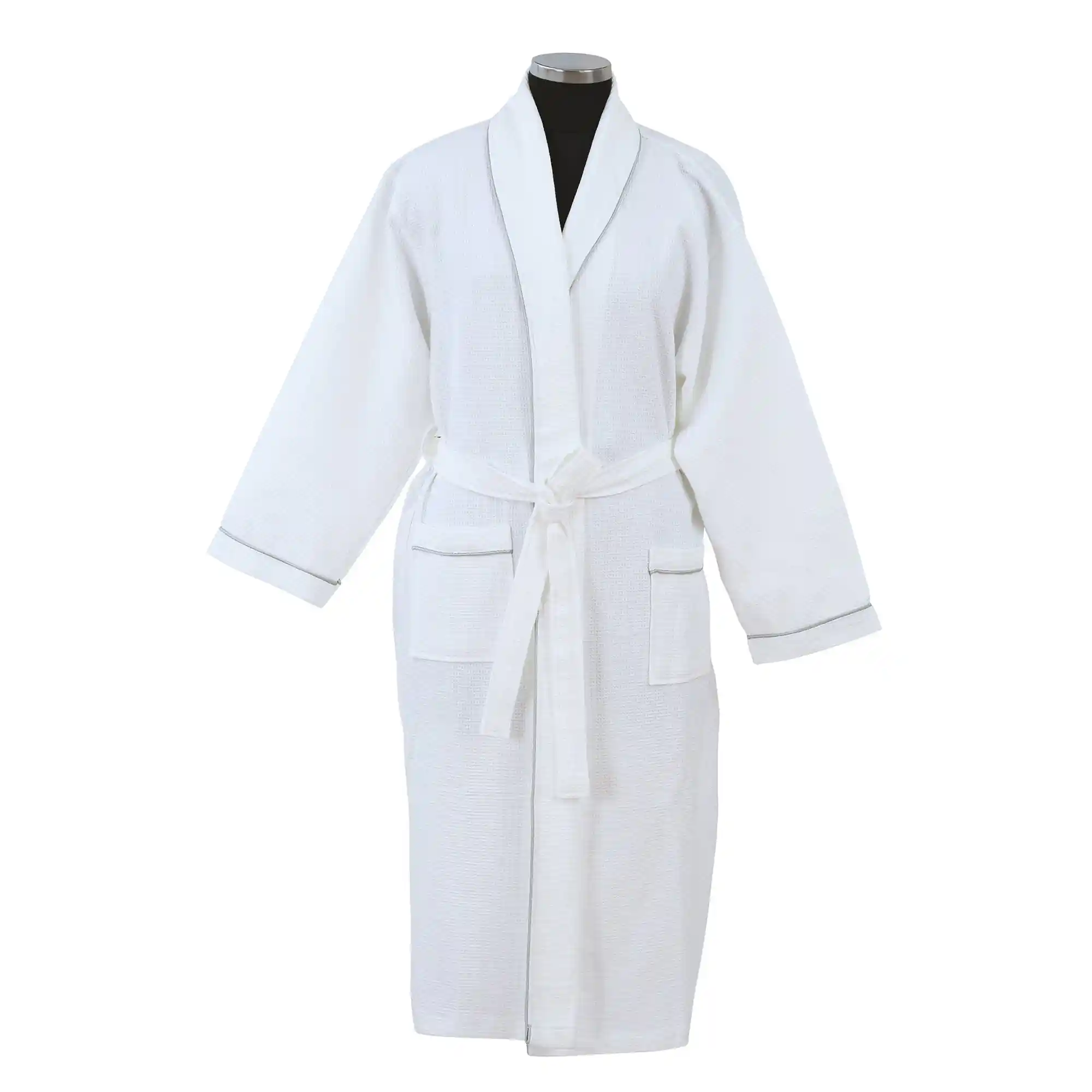 Cotton Waffle Bathrobe - Image 31