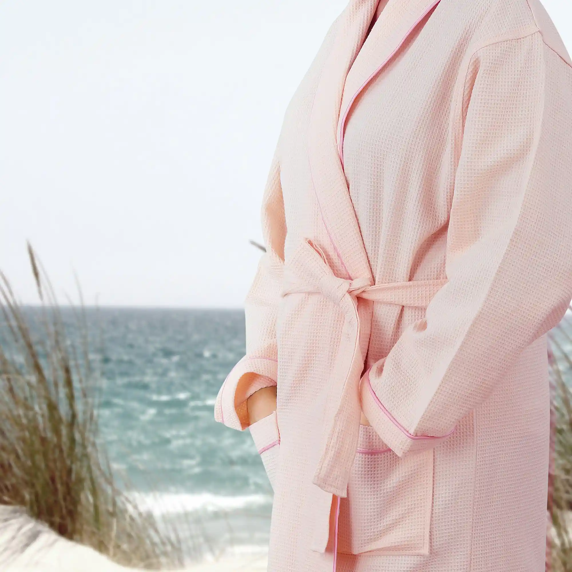 Cotton Waffle Bathrobe - Image 4