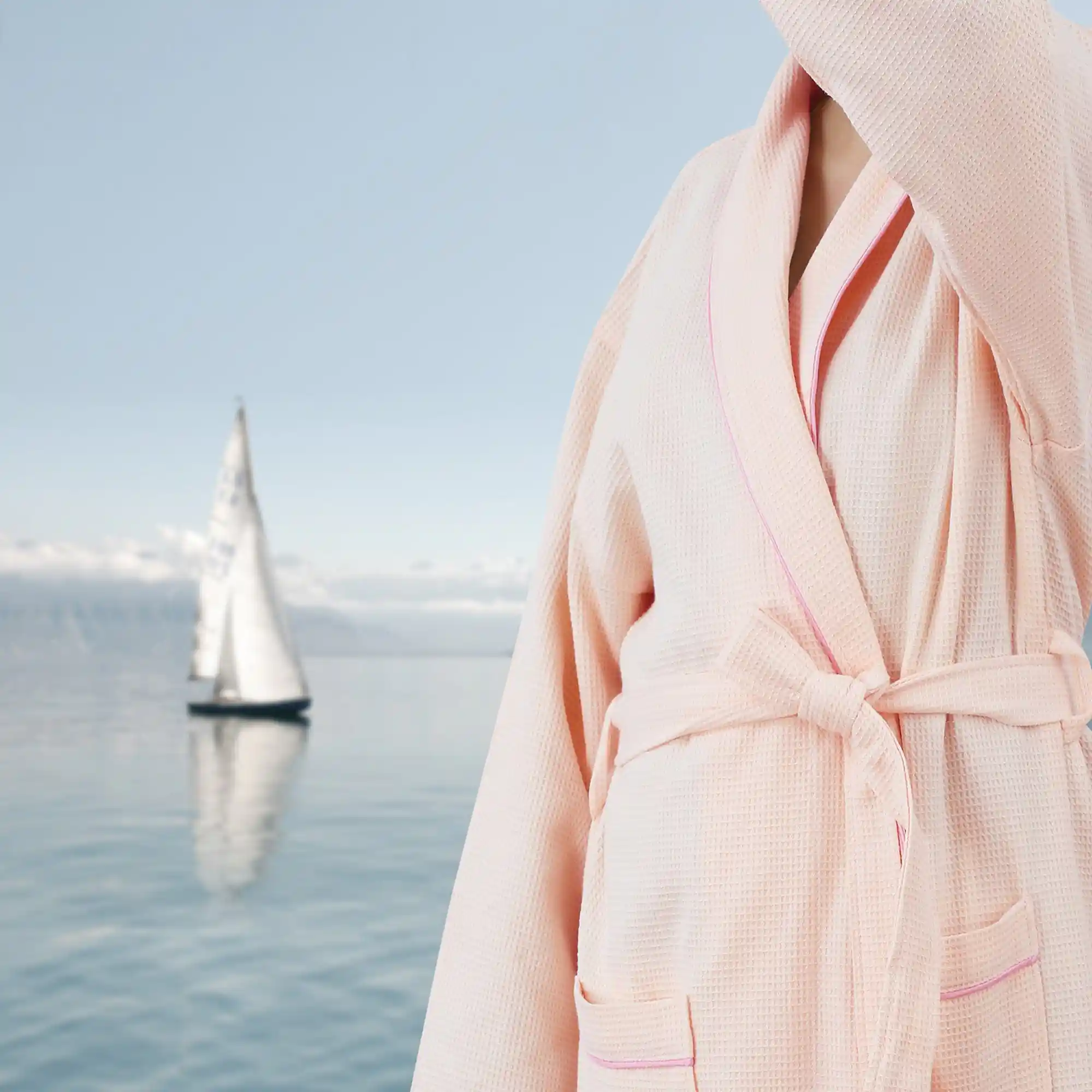 Cotton Waffle Bathrobe - Image 6