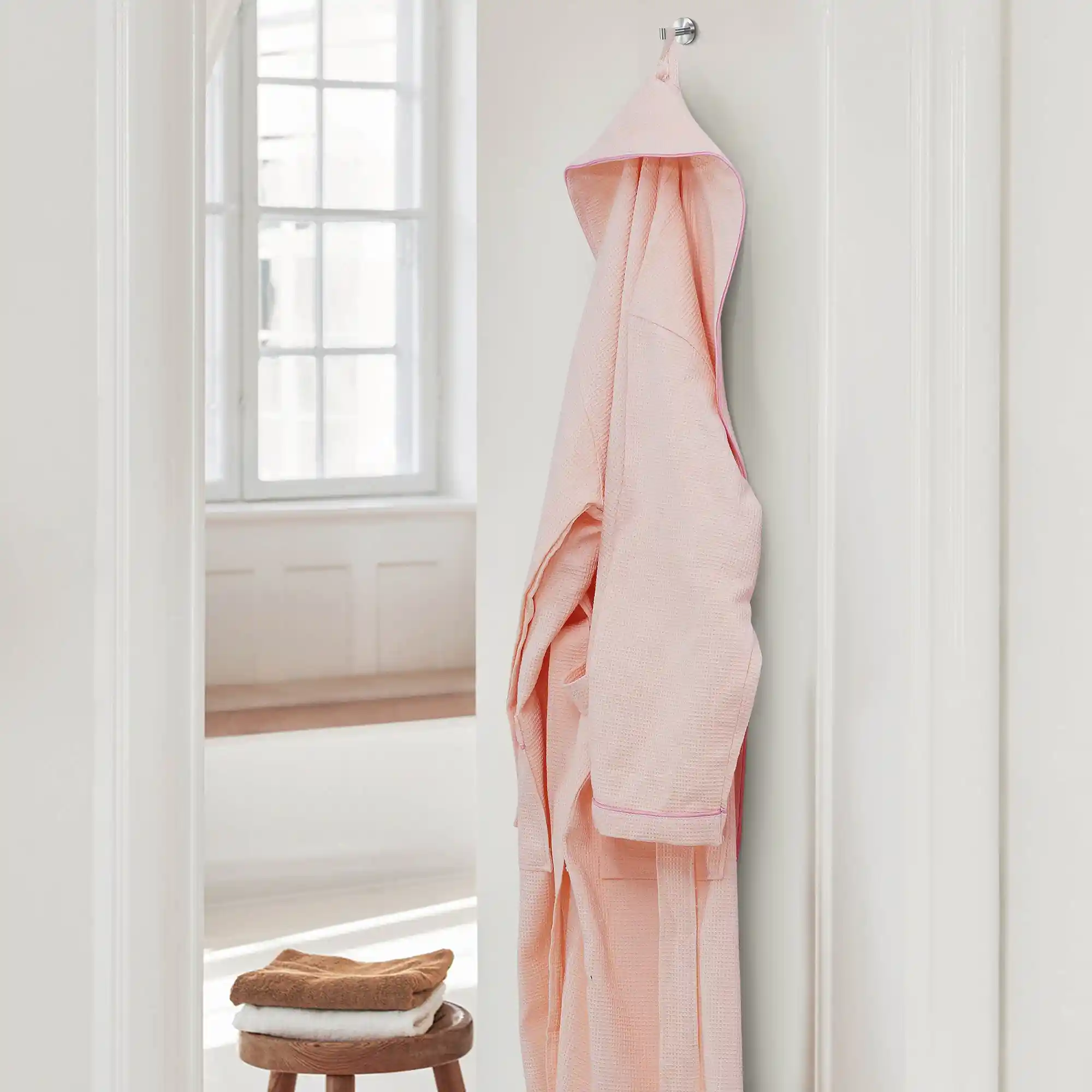 Cotton Waffle Bathrobe - Image 7