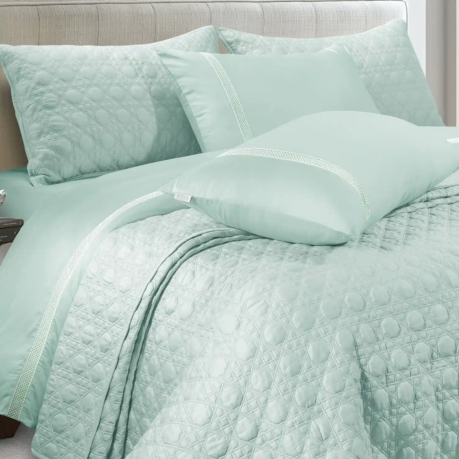 Botanic Mist Bedcover 3Pc Set | Cotton Bedcovers - Image 24