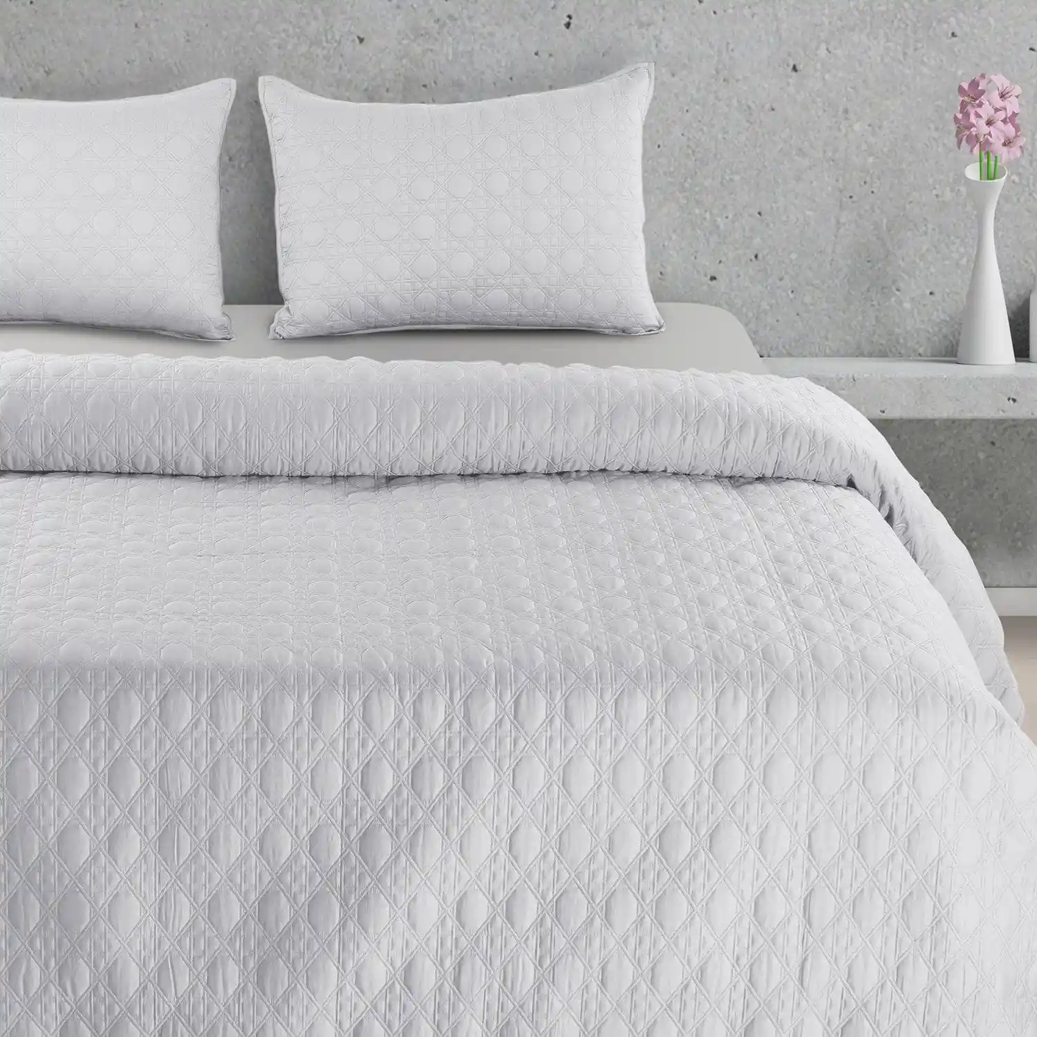 Botanic Mist Bedcover 3Pc Set | Cotton Bedcovers - Image 36