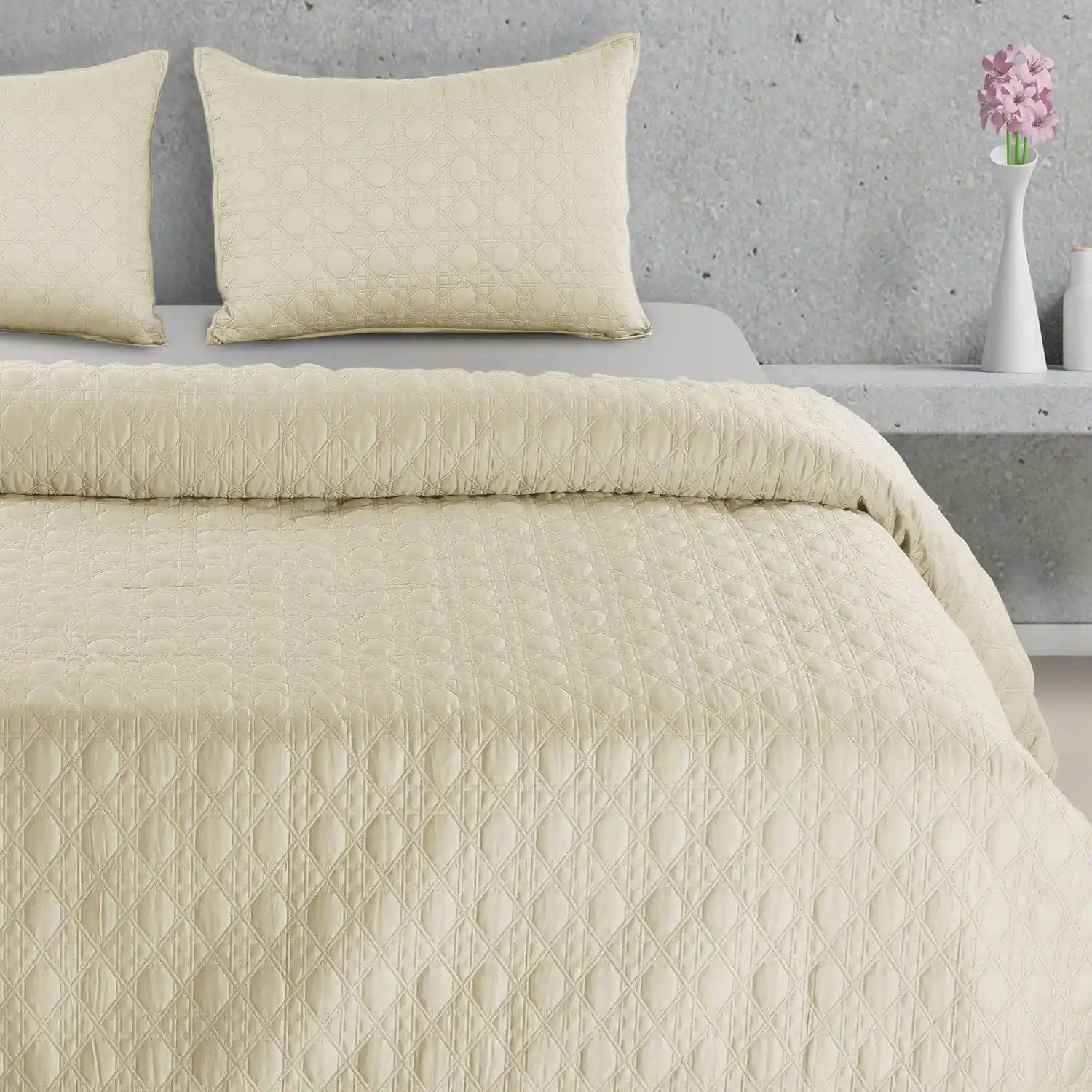 Botanic Mist Bedcover 3Pc Set | Cotton Bedcovers - Image 41