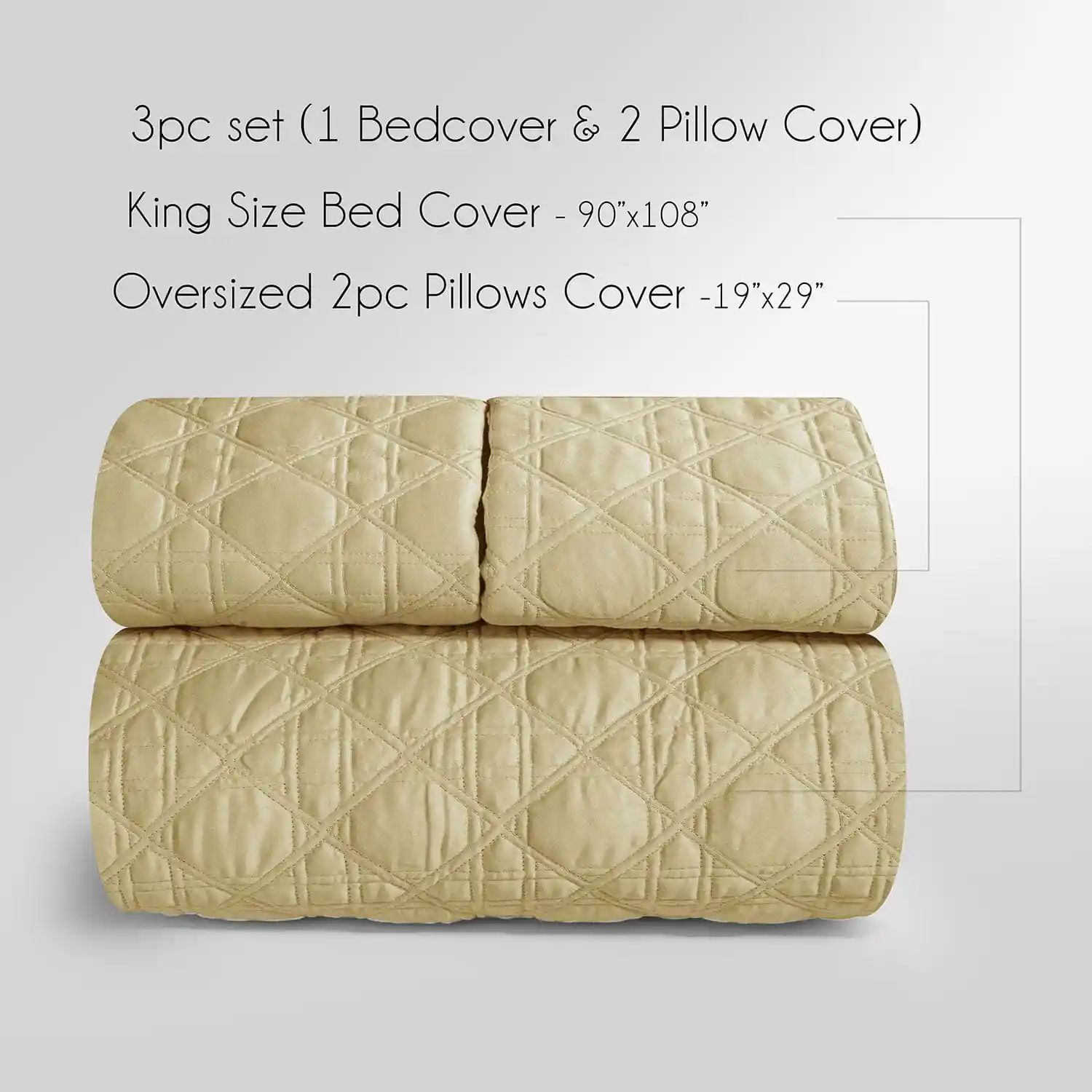 Botanic Mist Bedcover 3Pc Set | Cotton Bedcovers - Image 50