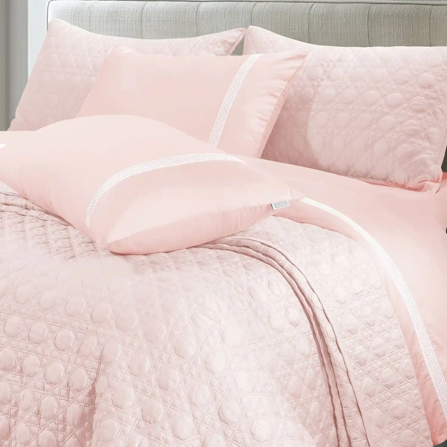 Botanic Mist Bedcover 3Pc Set | Cotton Bedcovers - Image 8