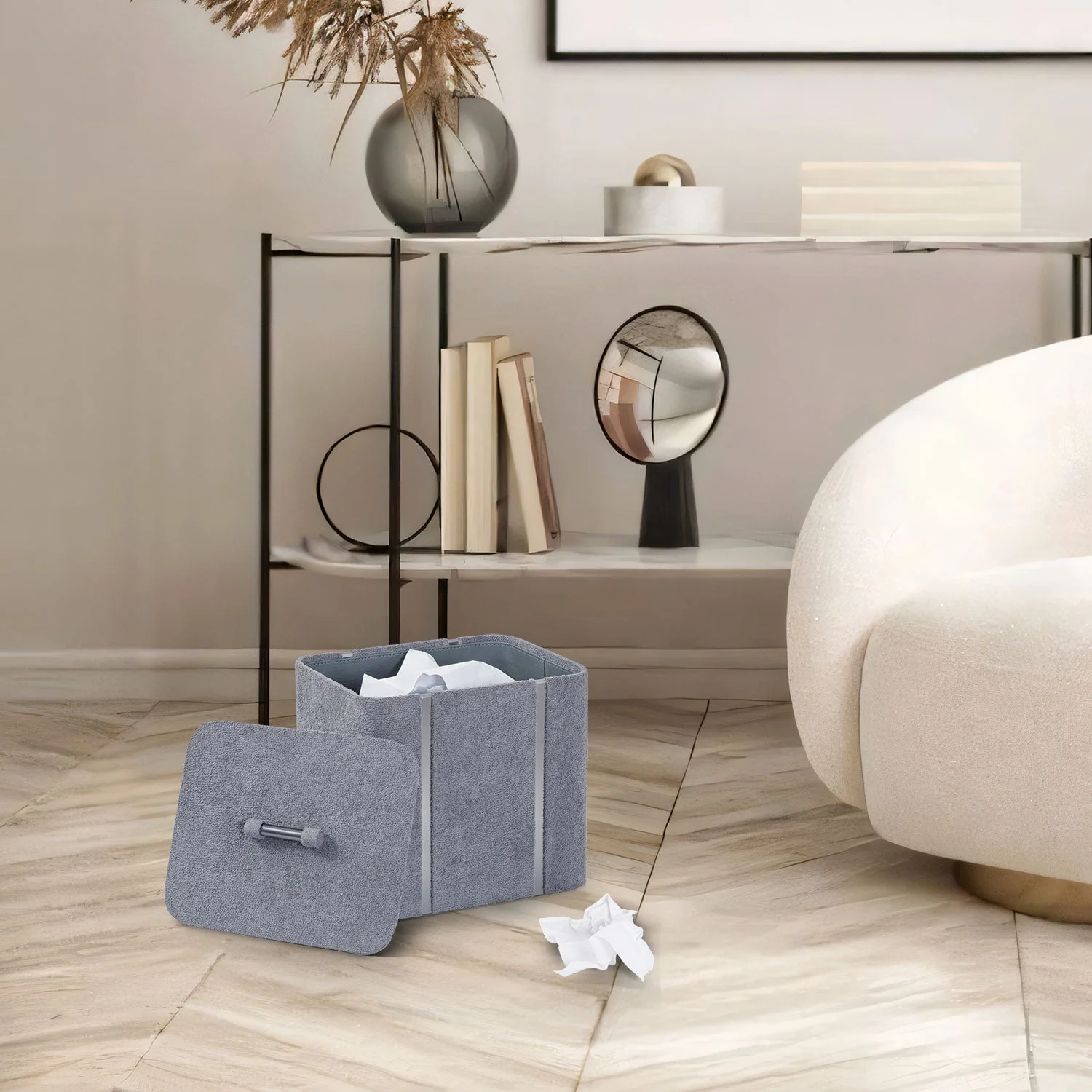 French Boucle Metal Handcrafted Storage Collection - Image 5