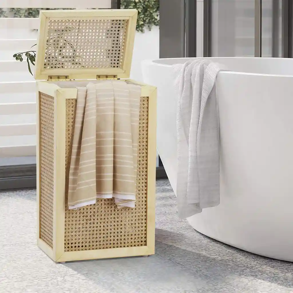 Bamboo Wicker  Laundry Baskets - Medium - Image 3