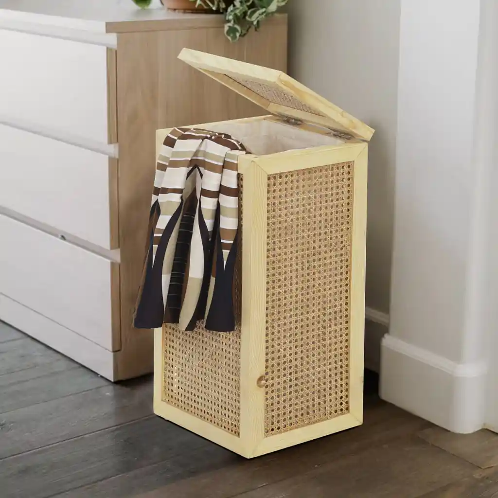 Bamboo Wicker  Laundry Baskets - Medium - Image 4