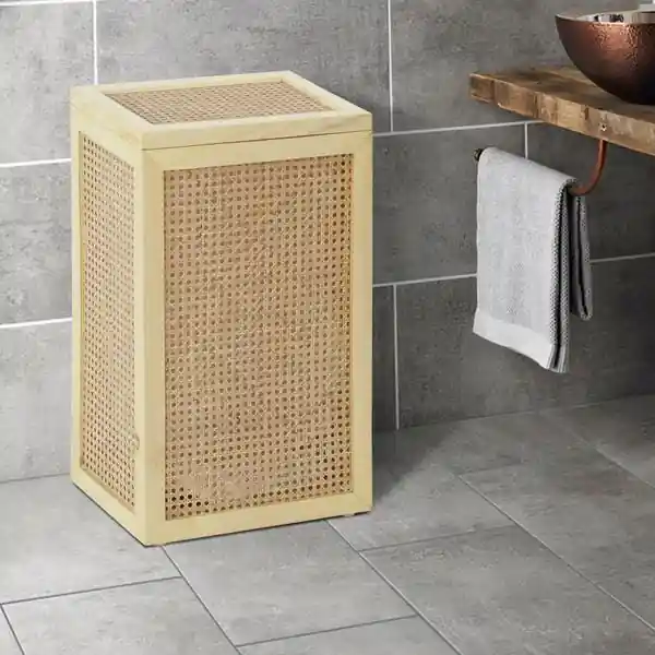 Bamboo Wicker  Laundry Baskets - Medium - Image 5