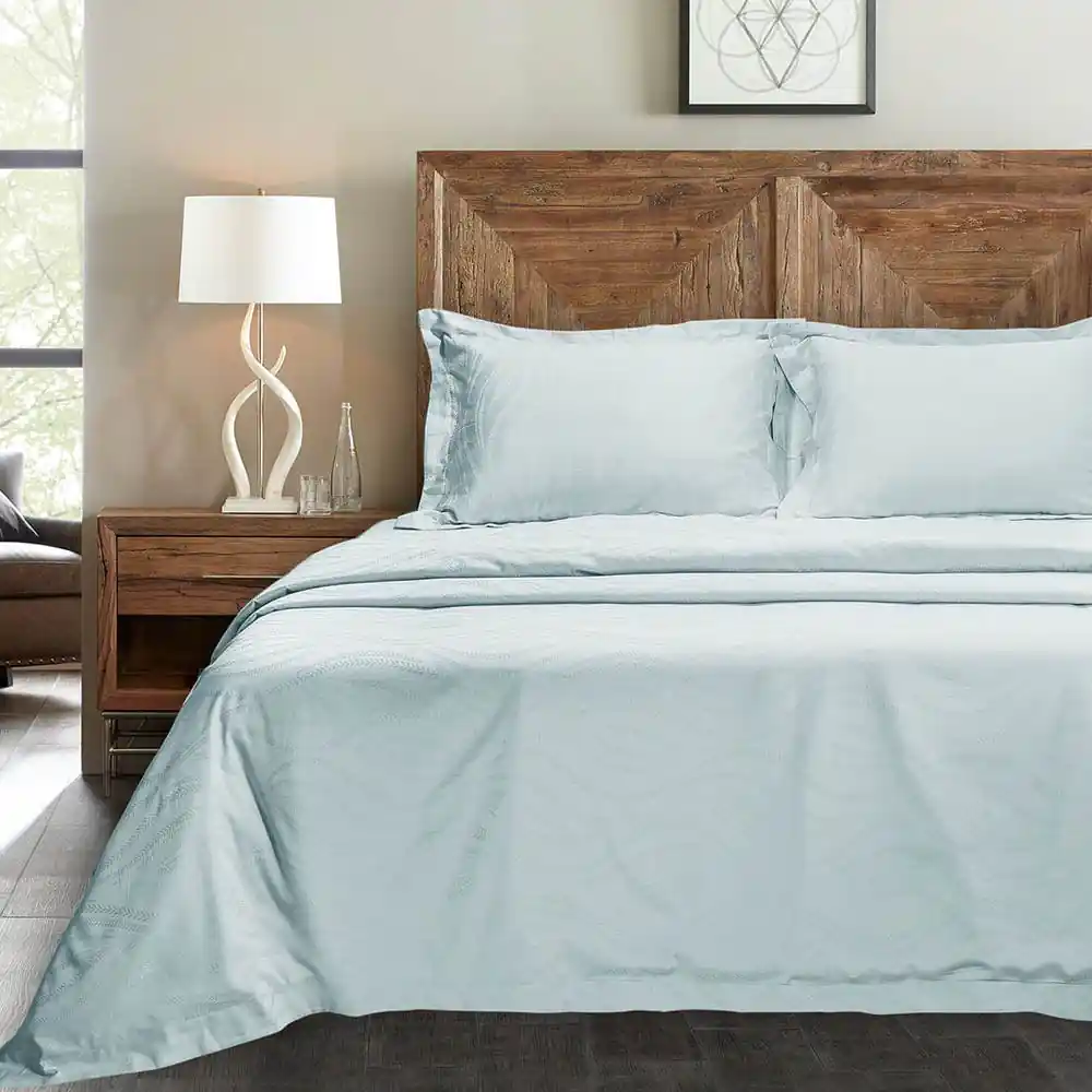 500 Tc Bamboo Bedding - Light Green - Image 3