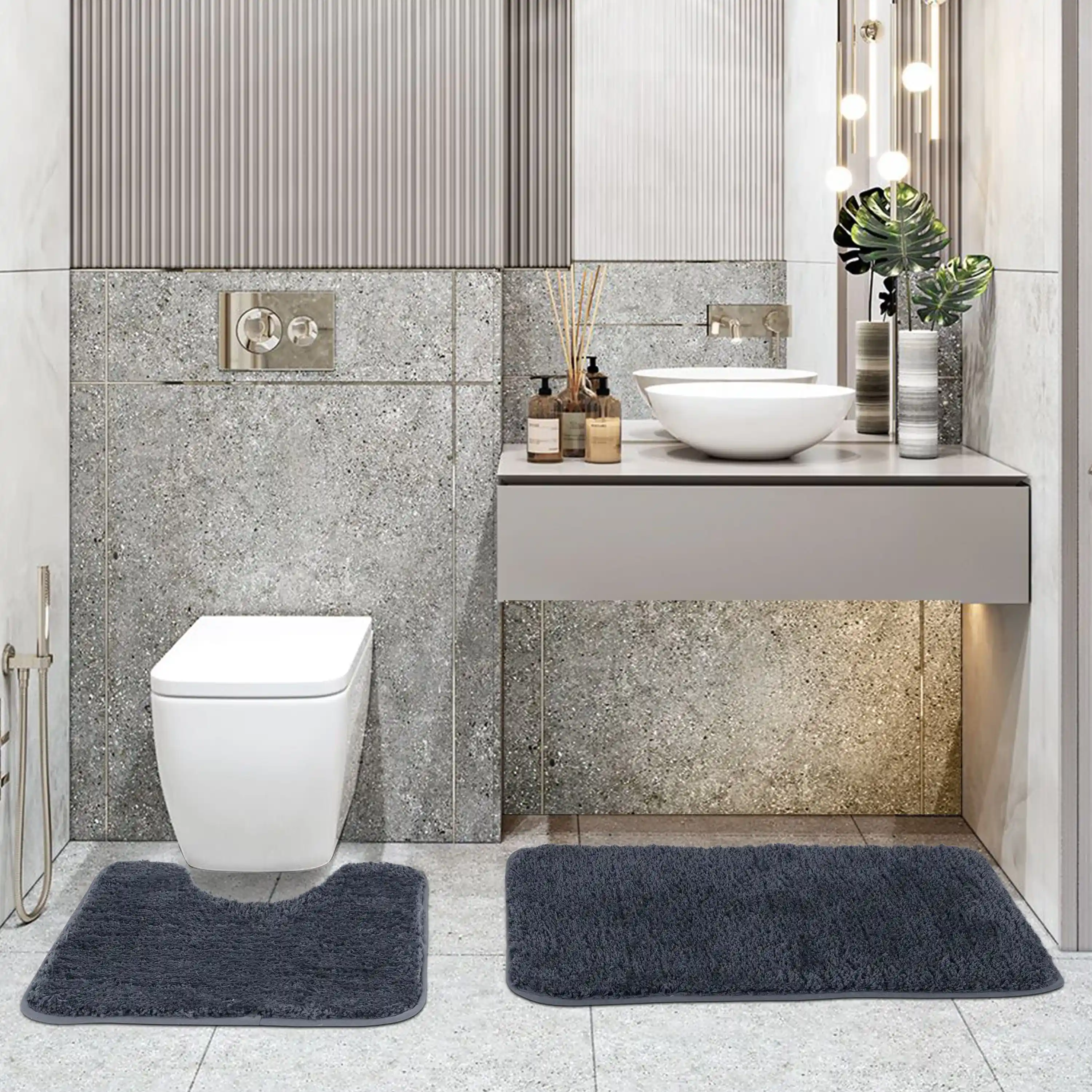 Ultra Soft Microfiber Anti Skid Bathmats - Image 41