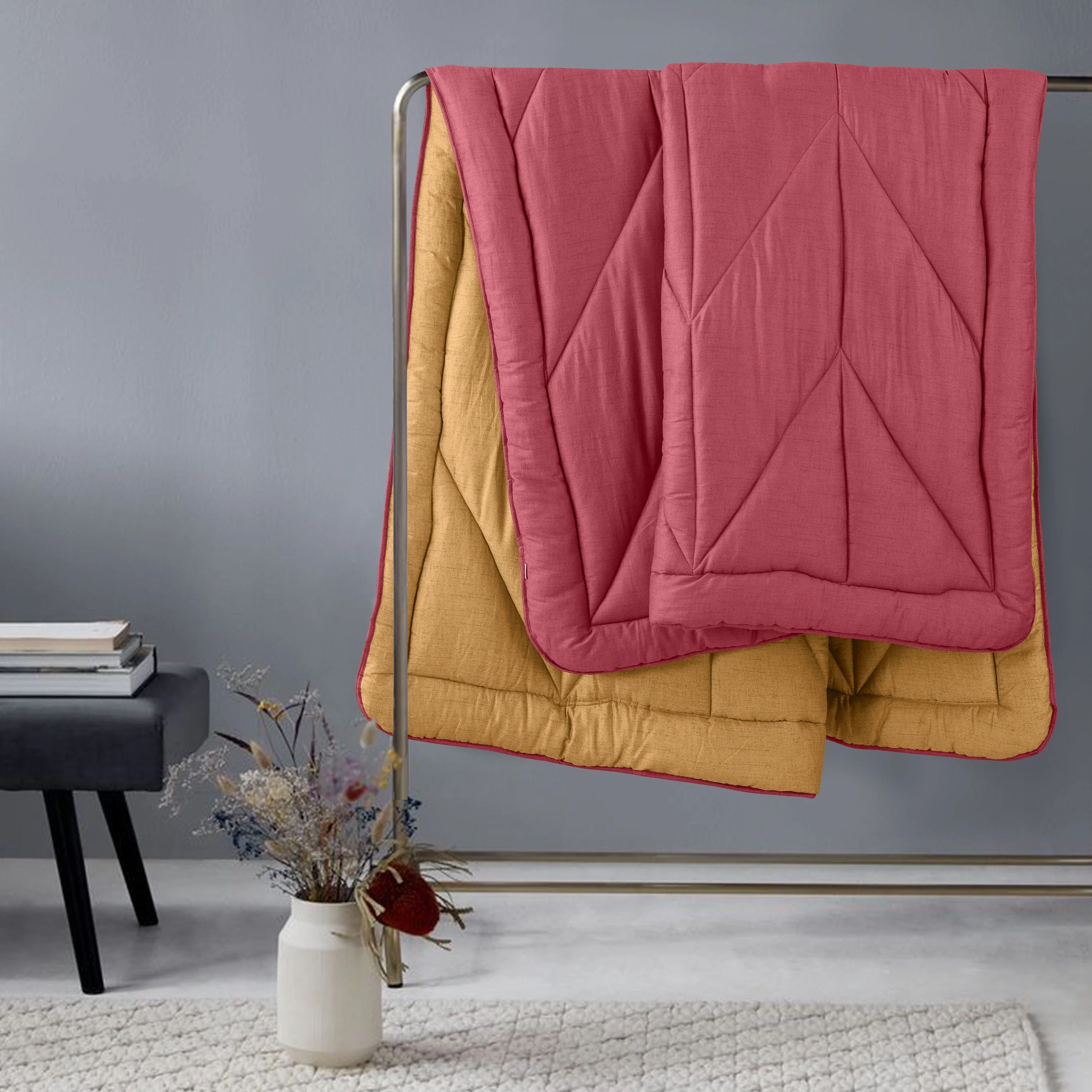 Grain Light Weight Winter Reversible Quilt |Lightweight Quilt For Winter - Image 28