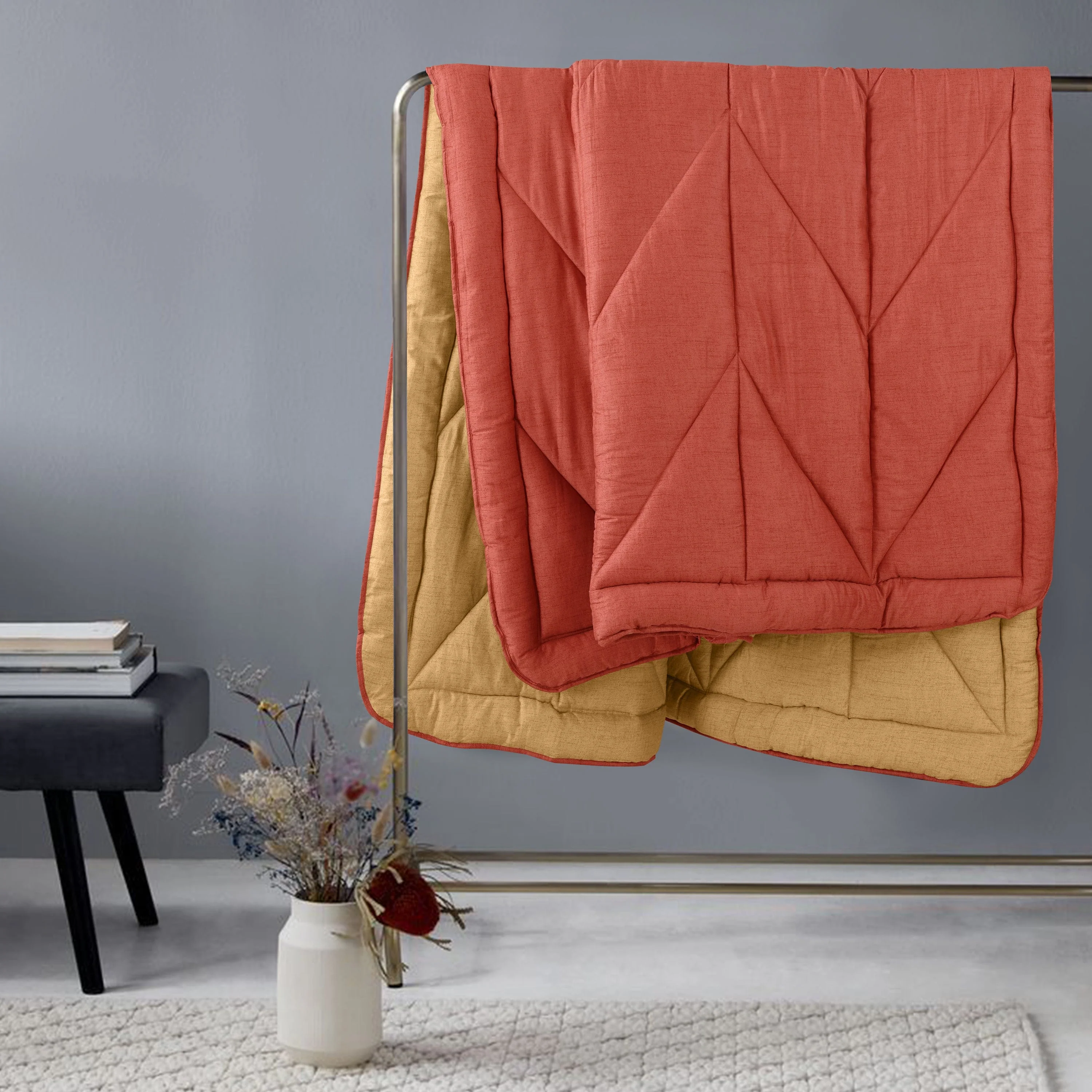 Grain Light Weight Winter Reversible Quilt |Lightweight Quilt For Winter - Image 4