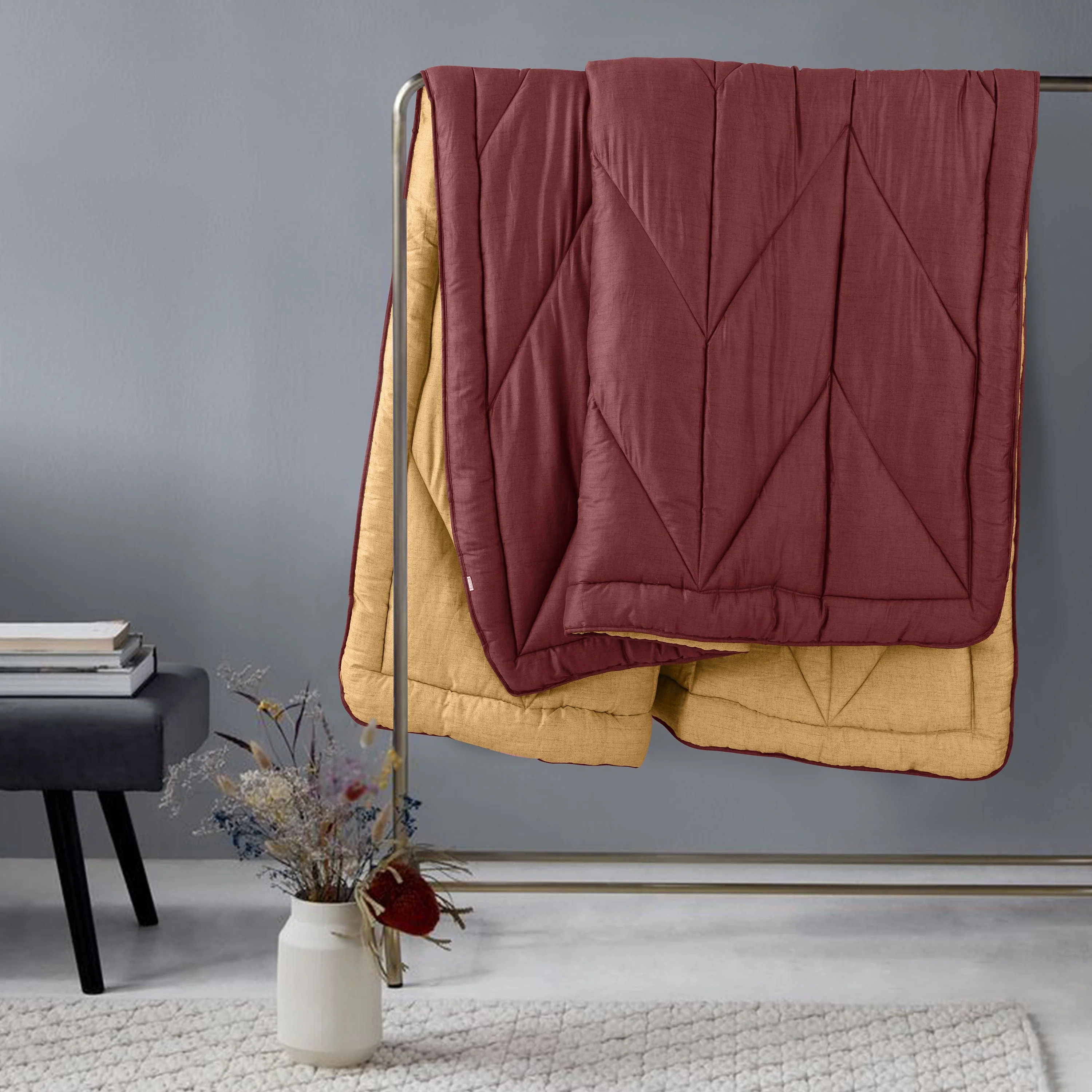 Grain Light Weight Winter Reversible Quilt |Lightweight Quilt For Winter - Image 40