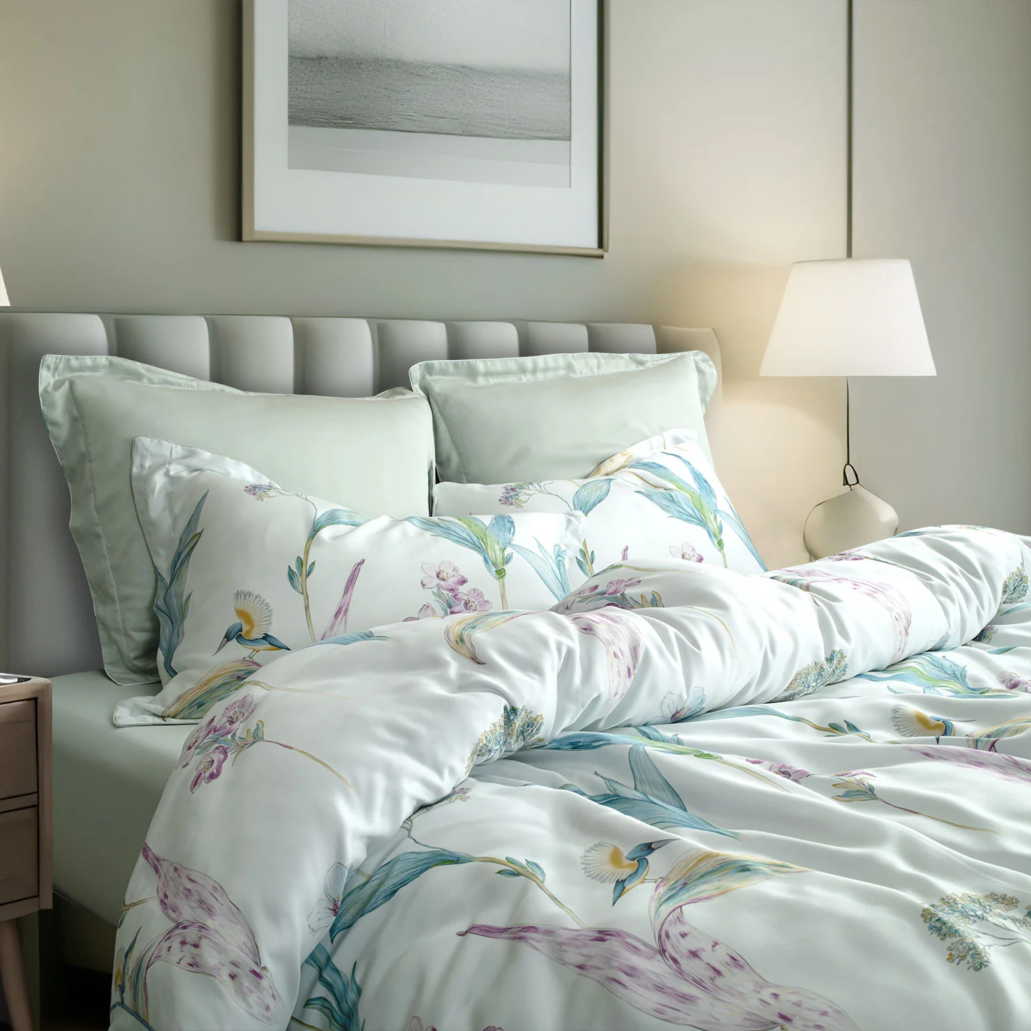 Green House Bamboo Bedding Set - 6 Pcs Set - Image 116