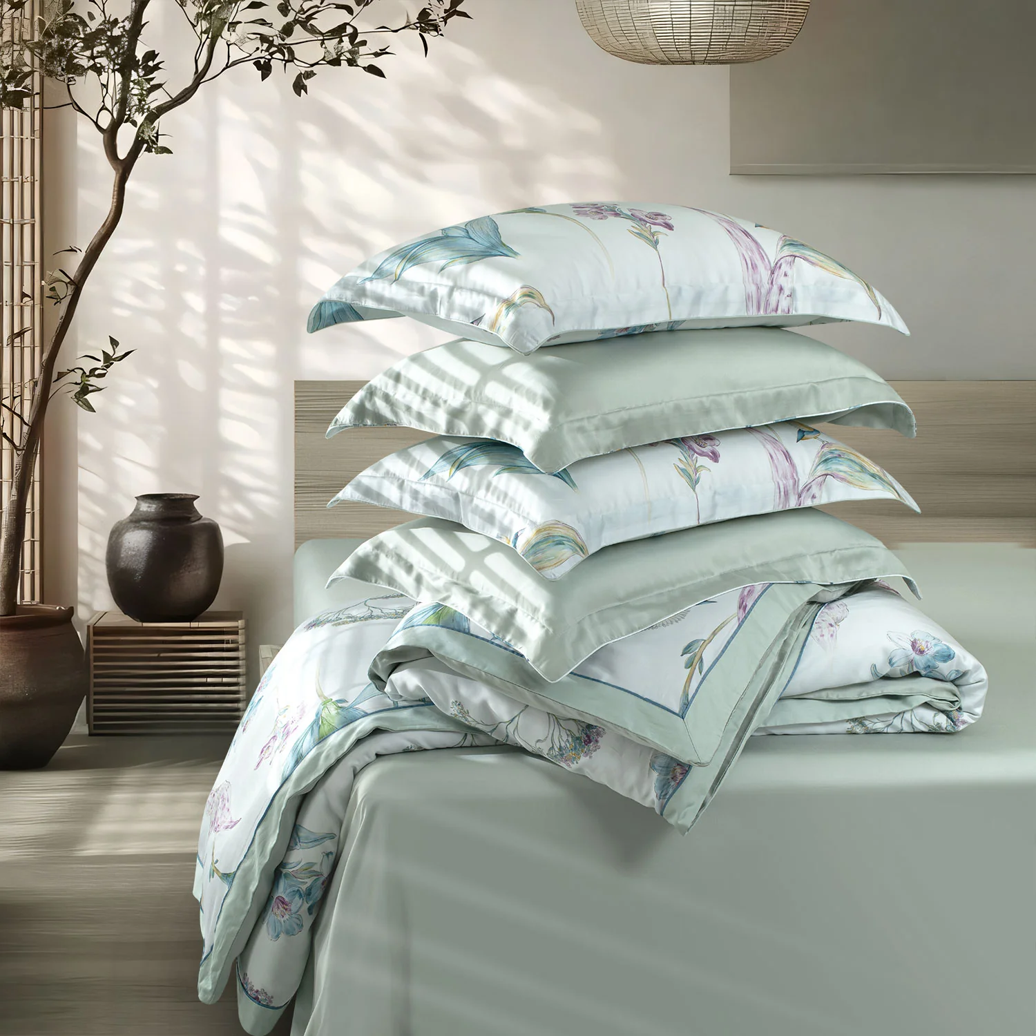 Green House Bamboo Bedding Set - 6 Pcs Set - Image 118