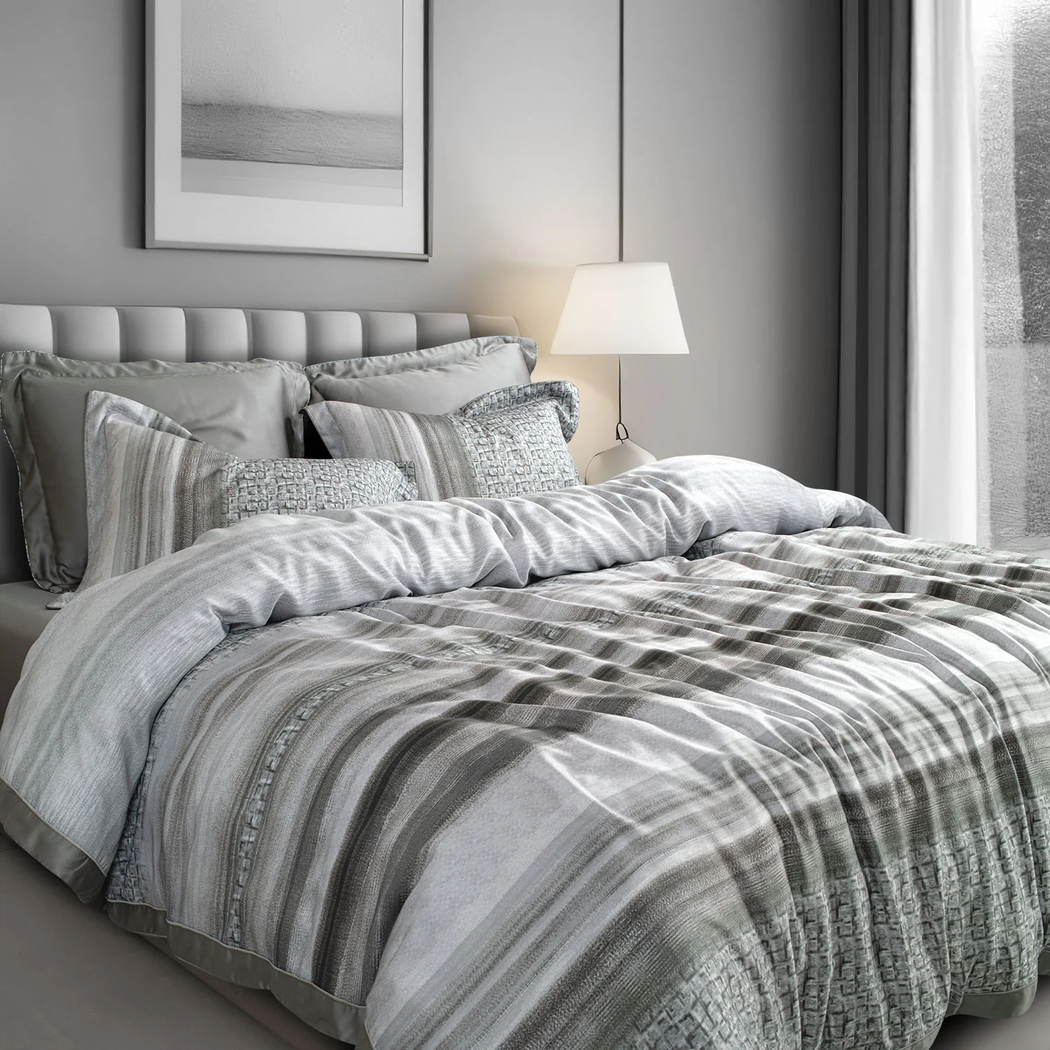 Green House Bamboo Bedding Set - 6 Pcs Set - Image 140