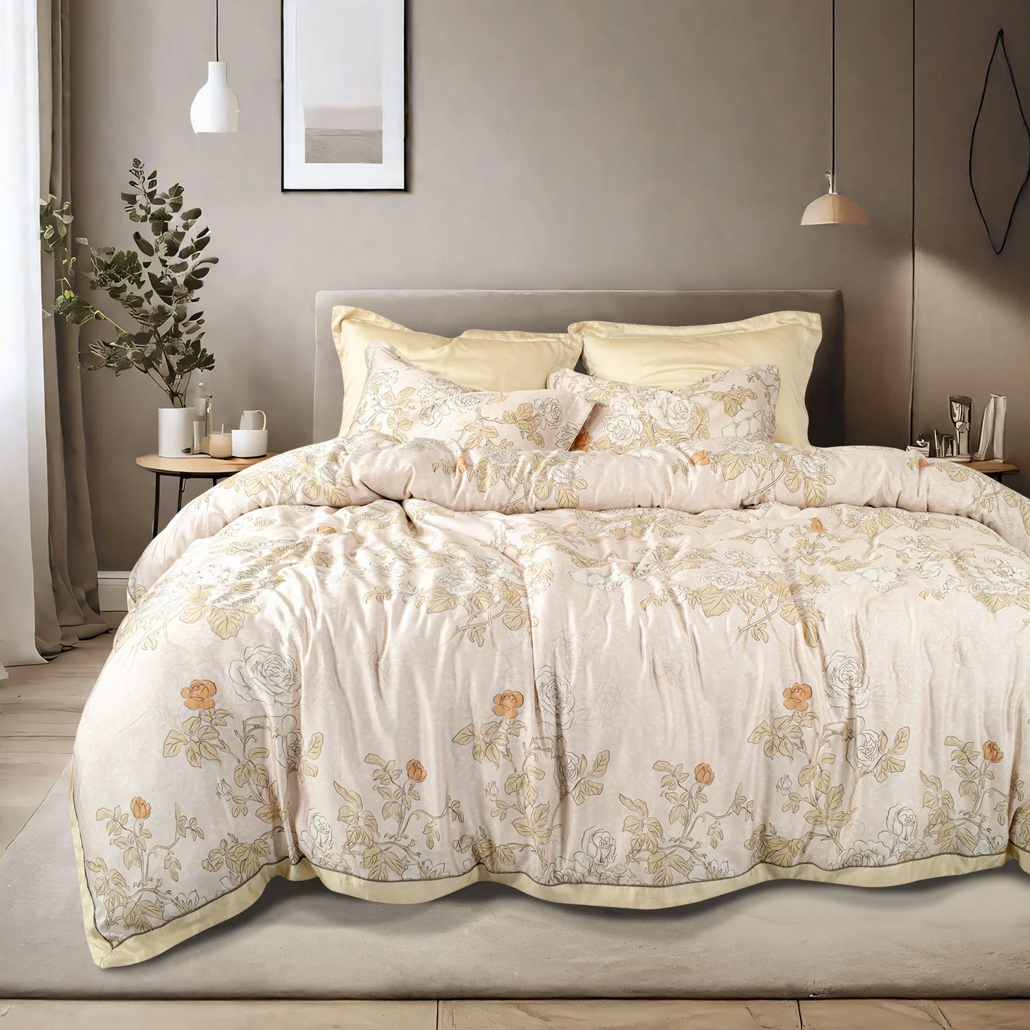 Green House Bamboo Bedding Set - 6 Pcs Set - Image 145