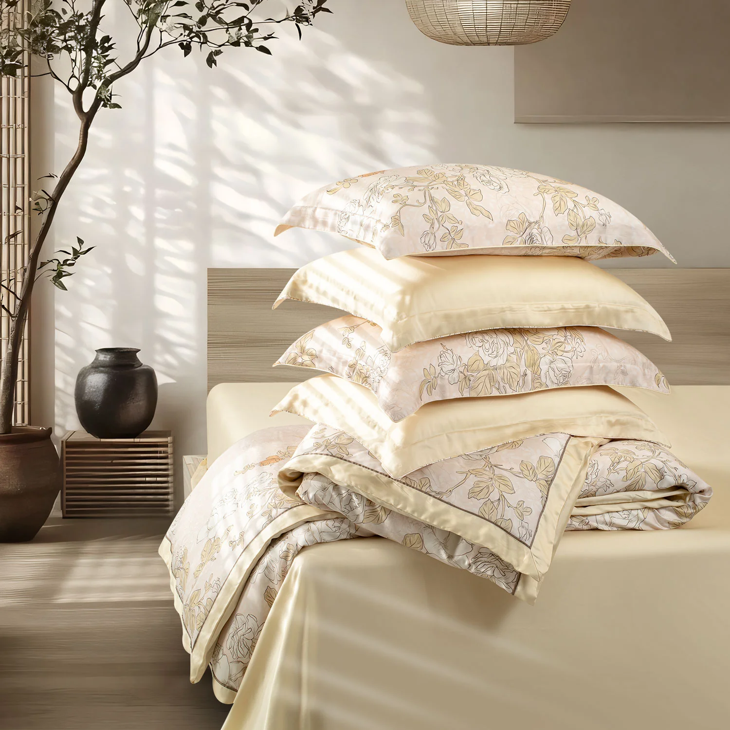Green House Bamboo Bedding Set - 6 Pcs Set - Image 147