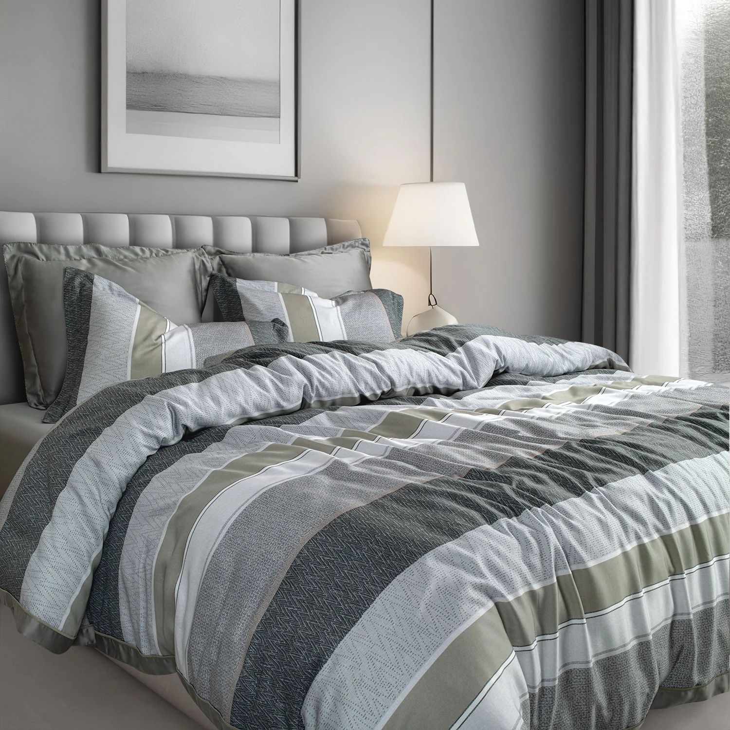 Green House Bamboo Bedding Set - 6 Pcs Set - Image 164