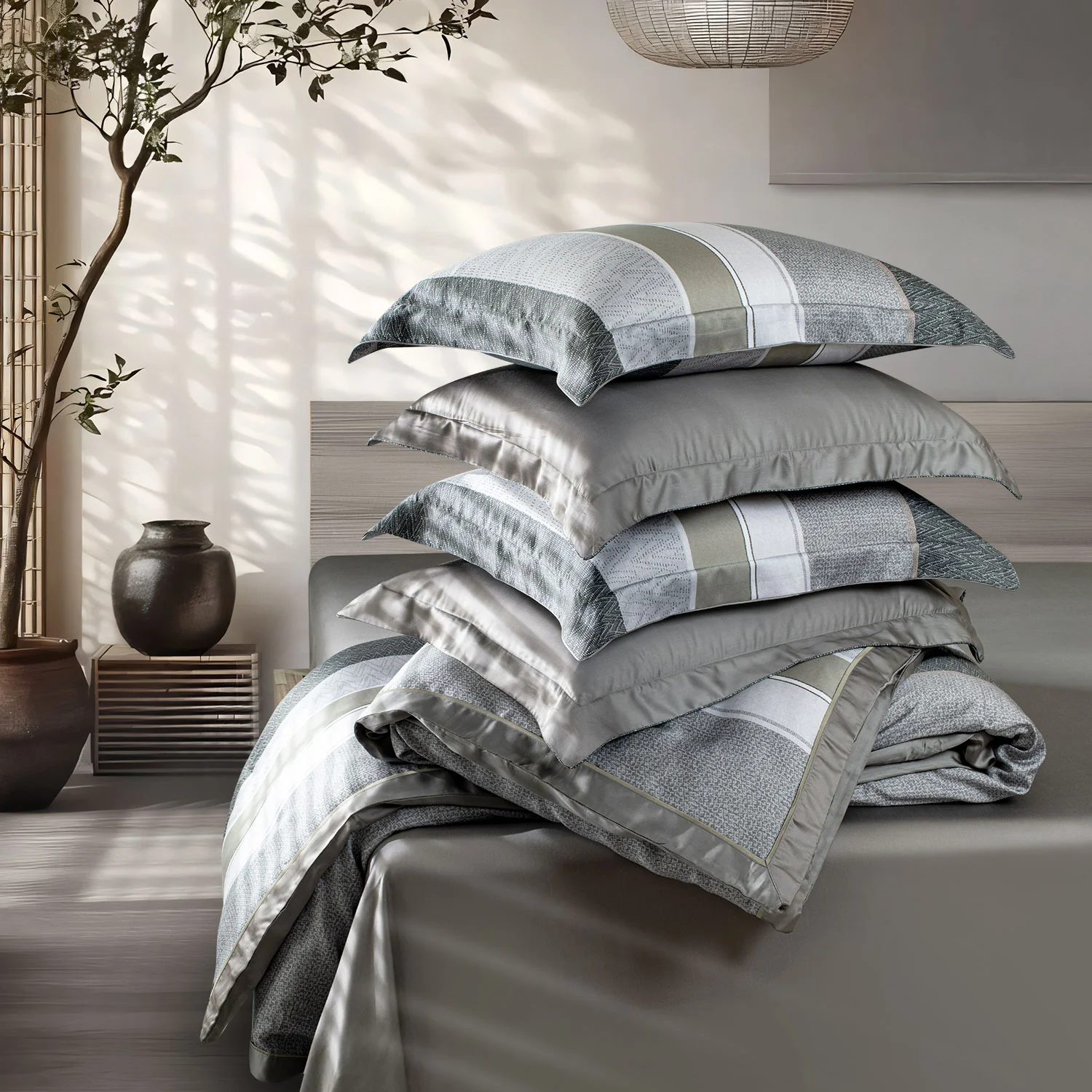 Green House Bamboo Bedding Set - 6 Pcs Set - Image 165