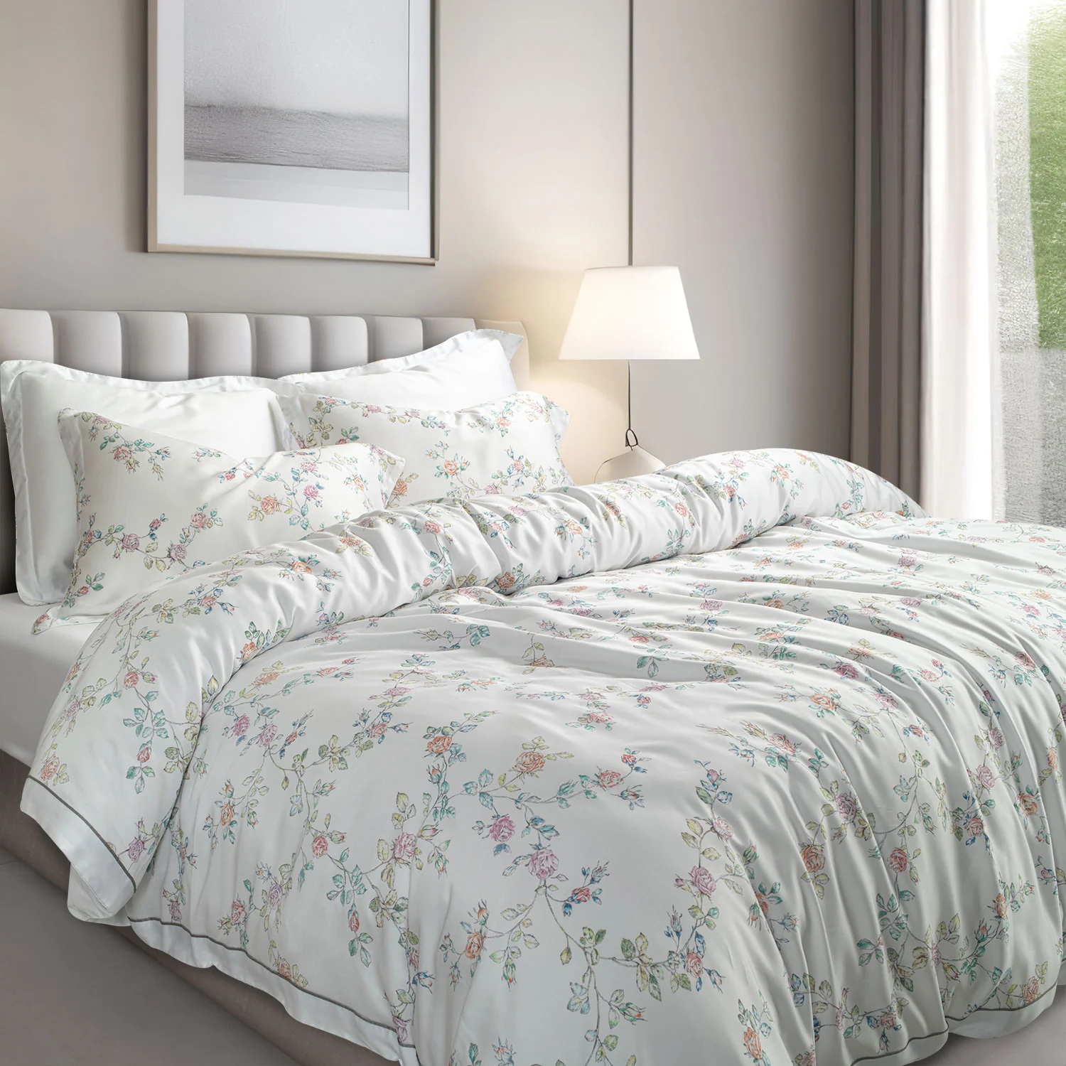 Green House Bamboo Bedding Set - 6 Pcs Set - Image 74