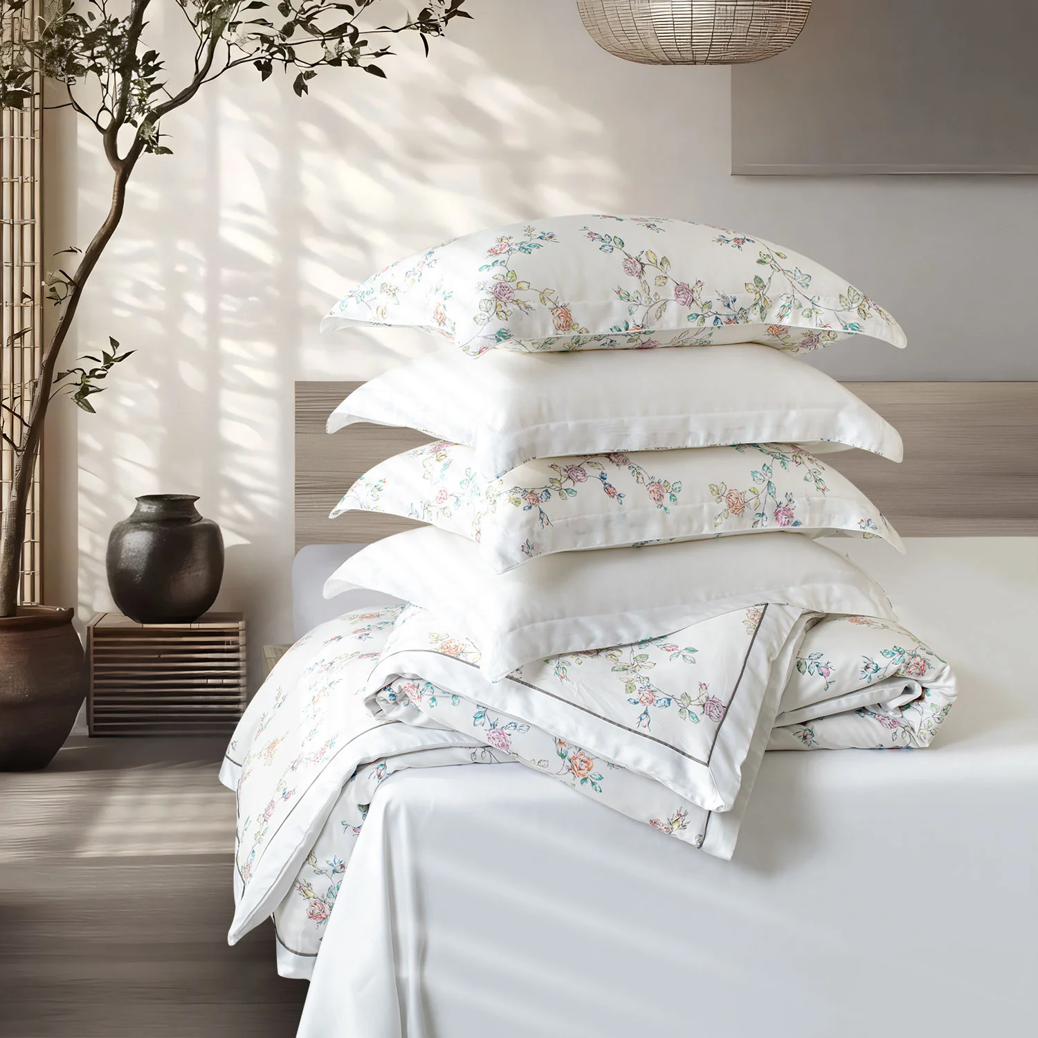 Green House Bamboo Bedding Set - 6 Pcs Set - Image 77