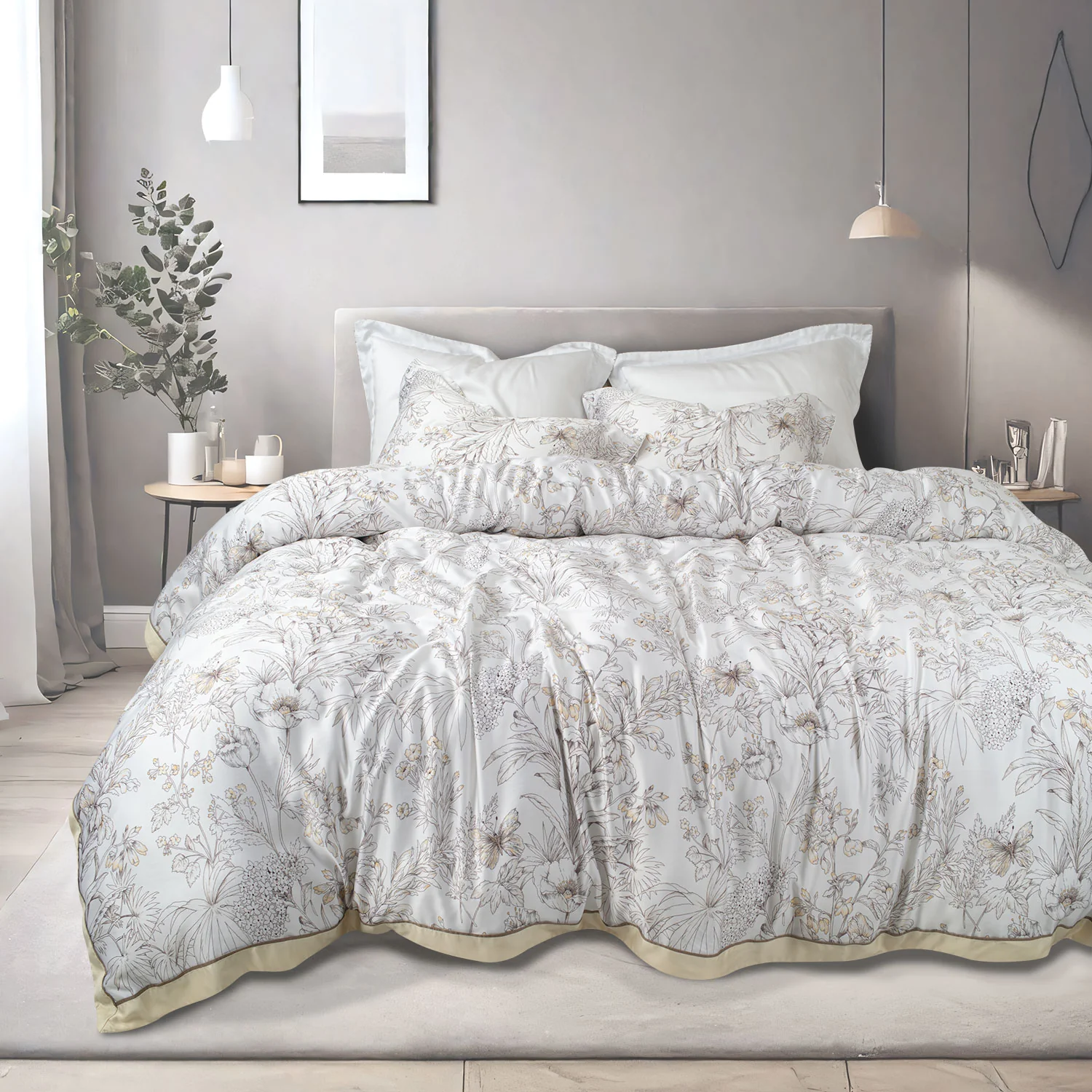 Green House Bamboo Bedding Set - 6 Pcs Set - Image 79