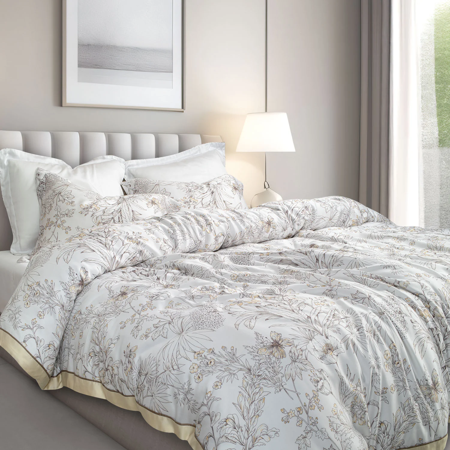 Green House Bamboo Bedding Set - 6 Pcs Set - Image 81