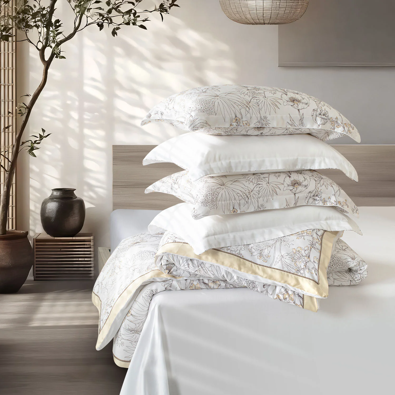 Green House Bamboo Bedding Set - 6 Pcs Set - Image 82