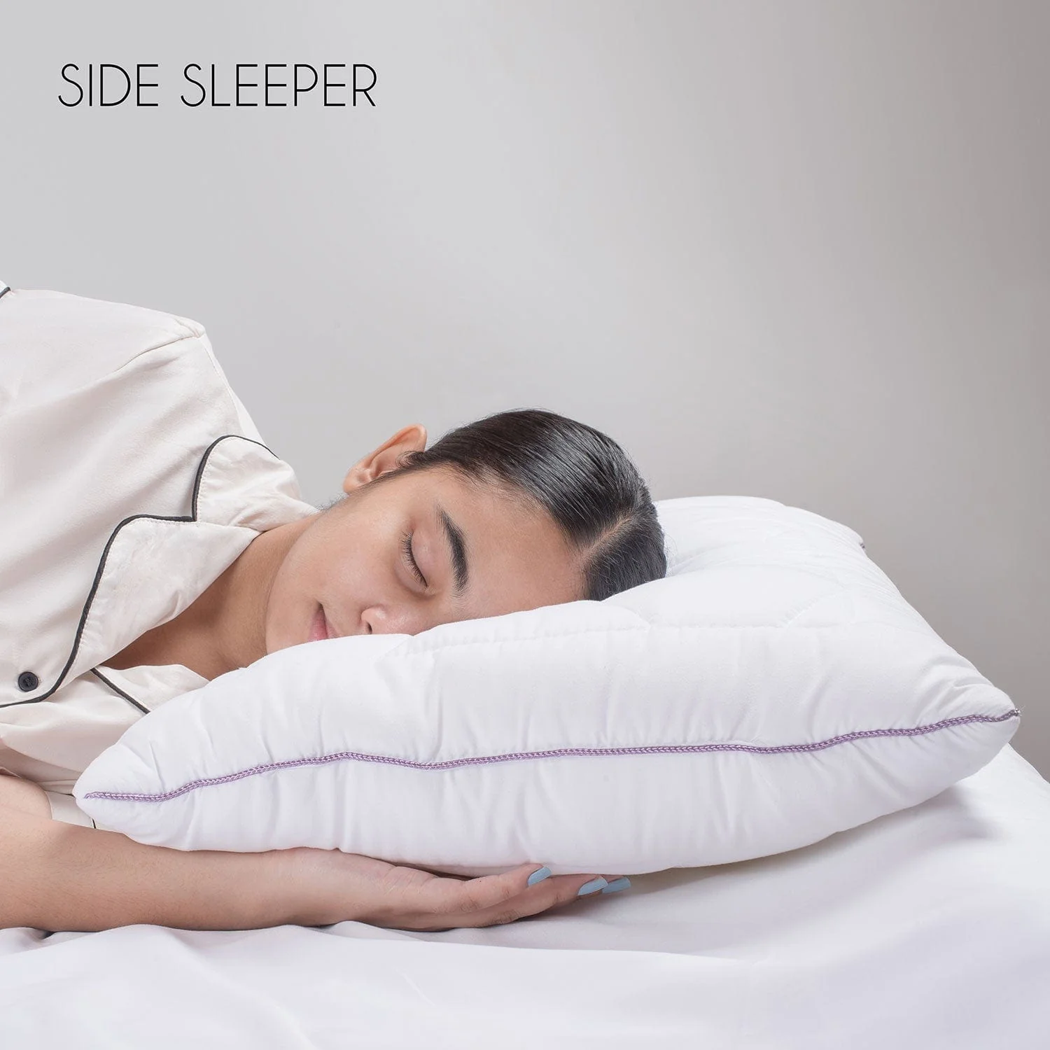 Lavender With Suede Fabric And Micro Fibre Inside Pillow | Pillow For The Best Sleep - Image 4