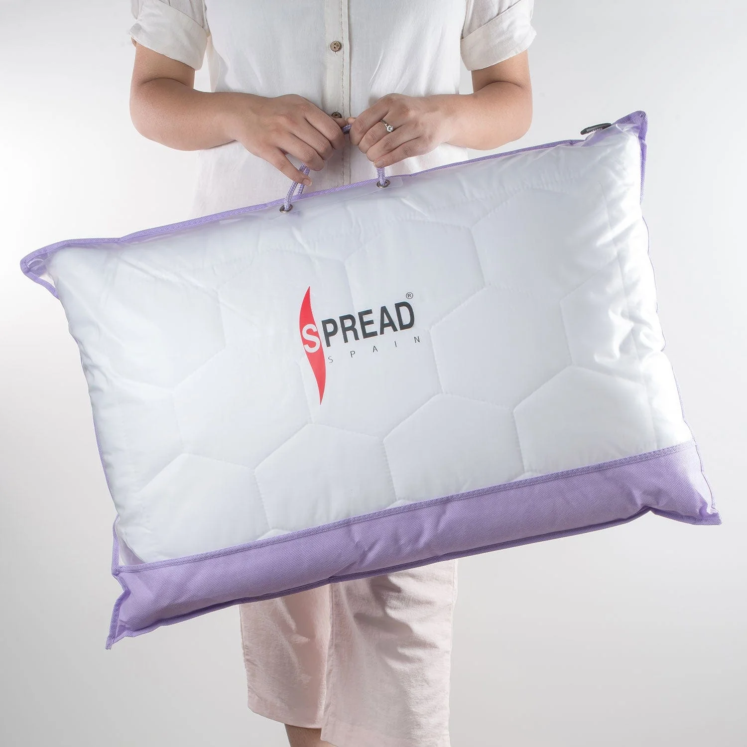 Lavender With Suede Fabric And Micro Fibre Inside Pillow | Pillow For The Best Sleep - Image 8