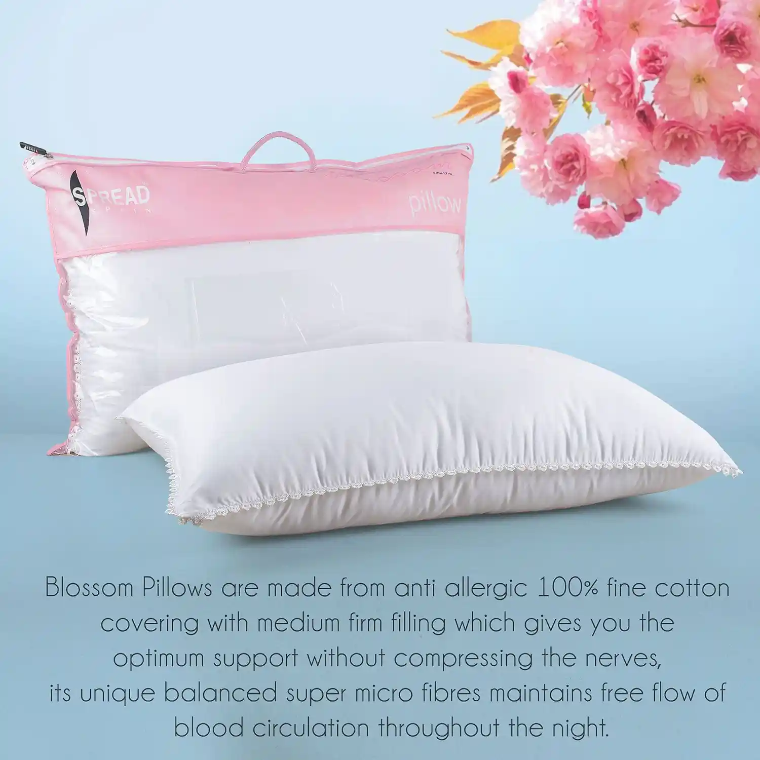 Luxurious Cotton Blossom Pillow - Image 4