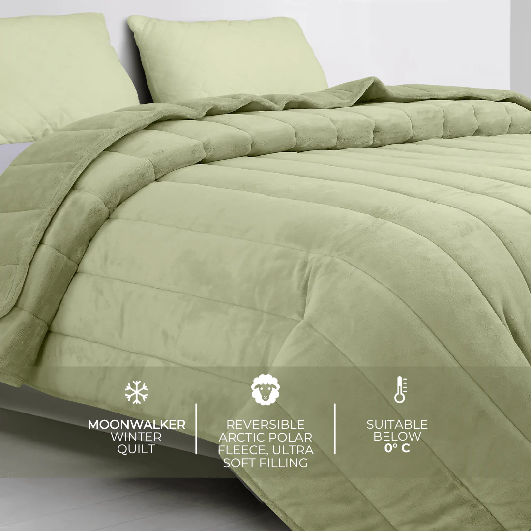 Reversible Extreme Winter Quilt - Moon Walker - Ultra Soft Arctic Polar Fleece - Image 3