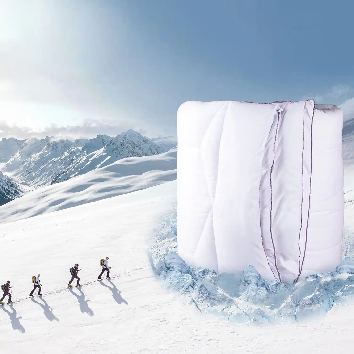 Lavender Winter Quilt/Comforter - 350 GSM - Image 4